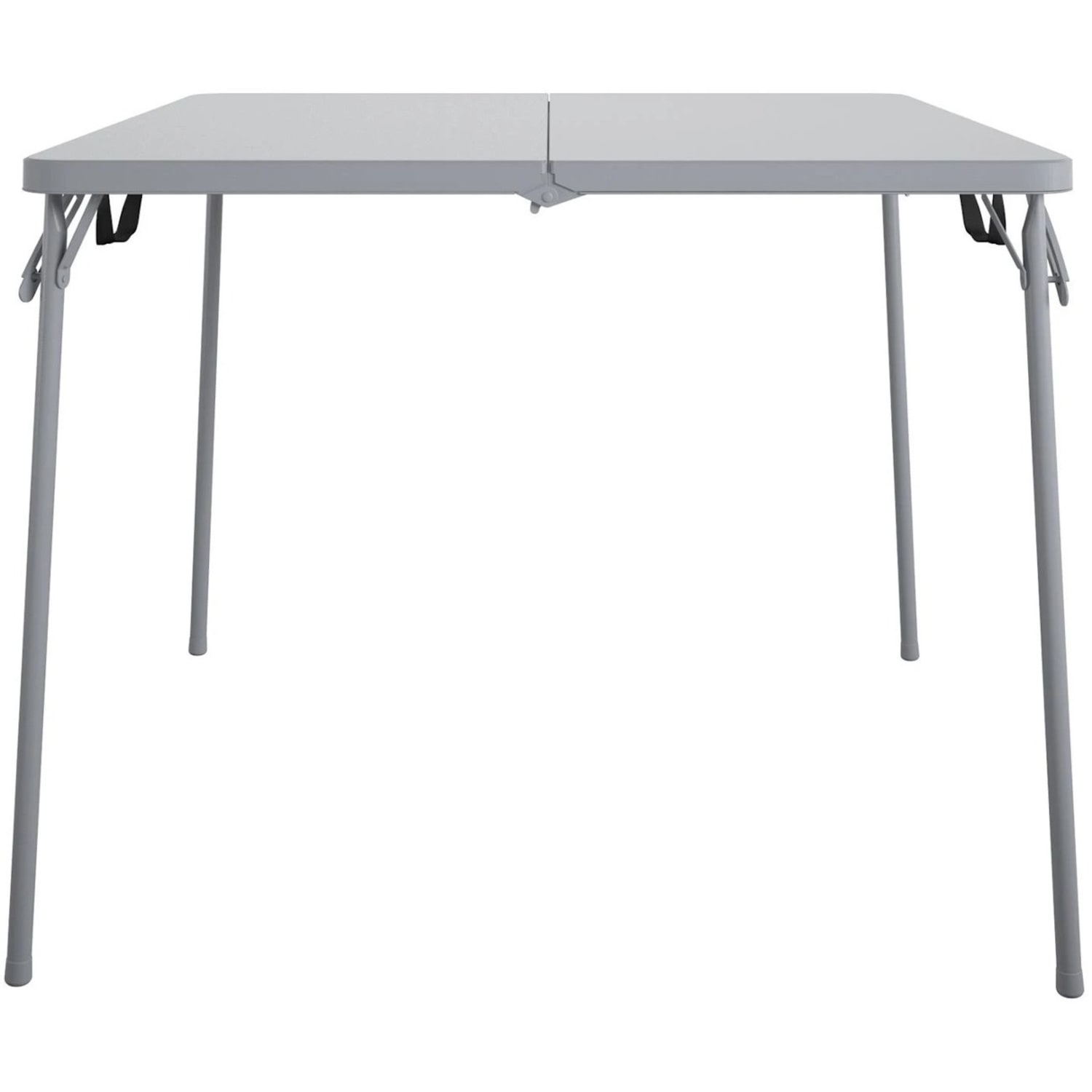 Cosco XL Fold-in-Half Card Table - Four Leg Base - 4 Legs - 200 lb Capacity - 38.50in Table Top Width x 38.50in Table Top Depth - 29.50in Height - Gray - 1 Each - Image 3