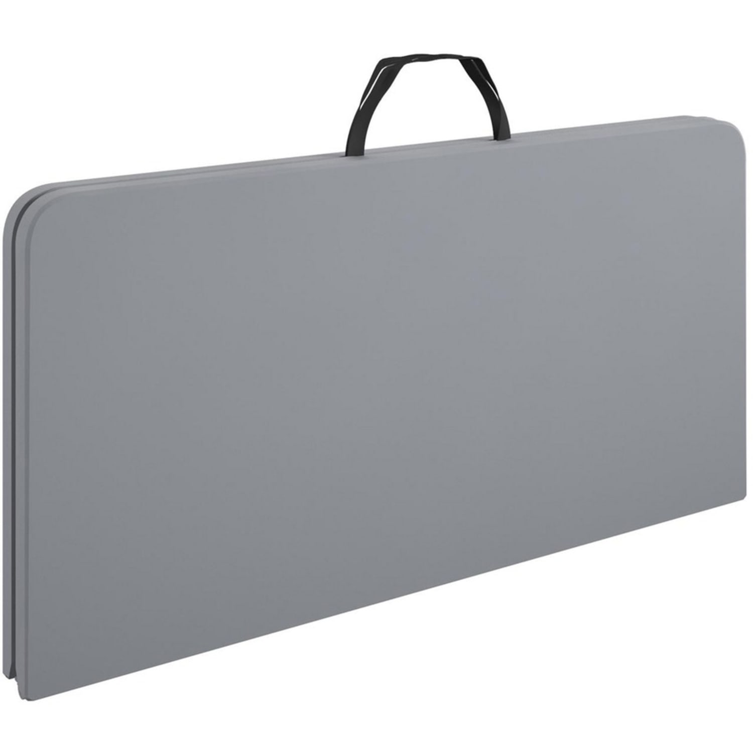 Cosco XL Fold-in-Half Card Table - Four Leg Base - 4 Legs - 200 lb Capacity - 38.50in Table Top Width x 38.50in Table Top Depth - 29.50in Height - Gray - 1 Each - Image 4