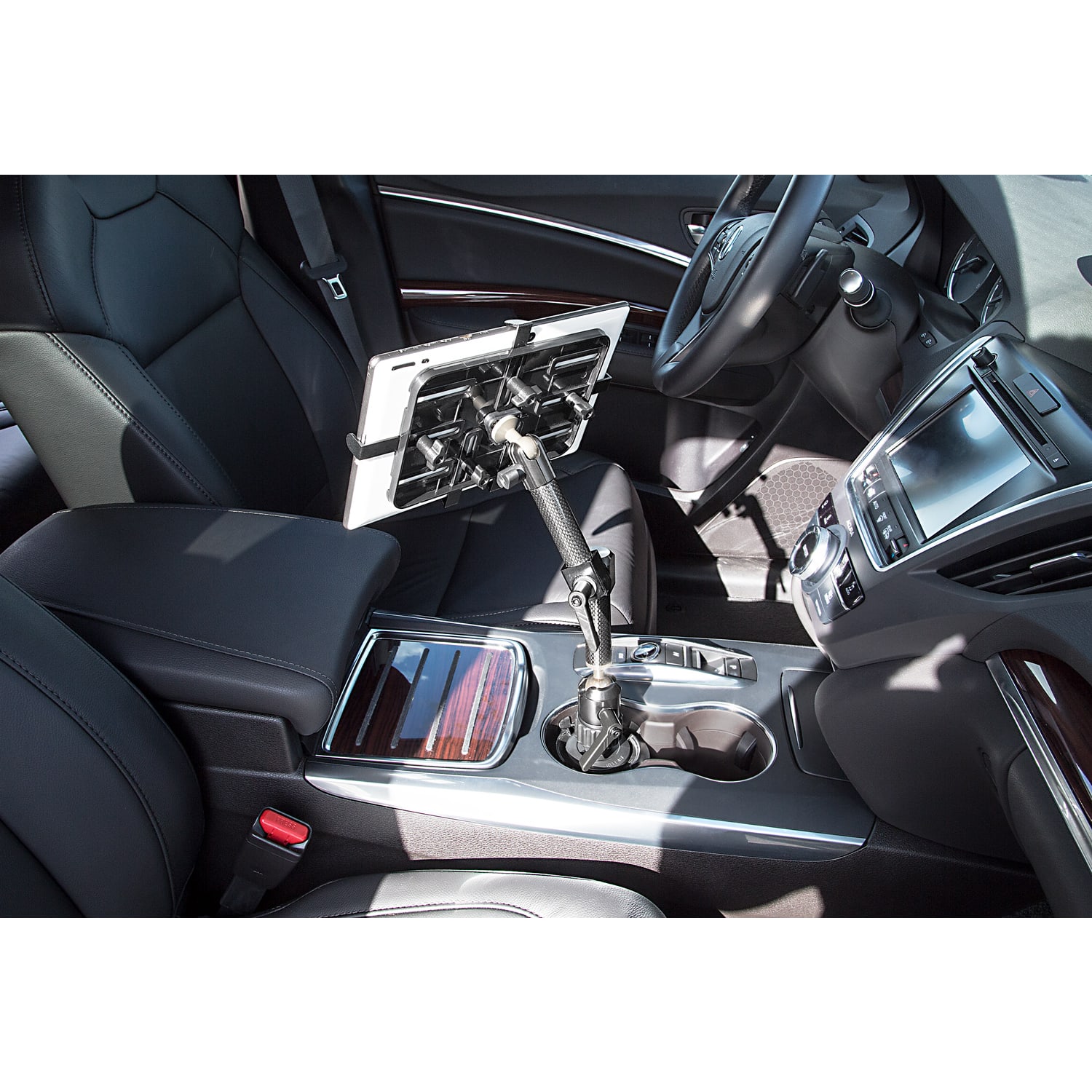 Mount-It! MI-7321 Carbon Fiber Cup Holder Tablet Mount, Black - Image 4