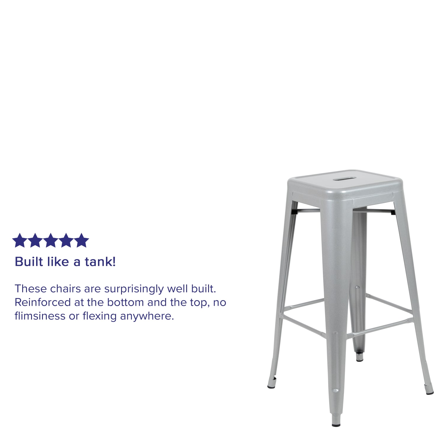 Flash Furniture 30in Metal Indoor Bar Stools Set Of 4 Bar Stools Silver PopularChairscom Flash Furniture 30in Metal Indoor Bar Stools Set Of 4 Bar Stools Silver PopularChairscom