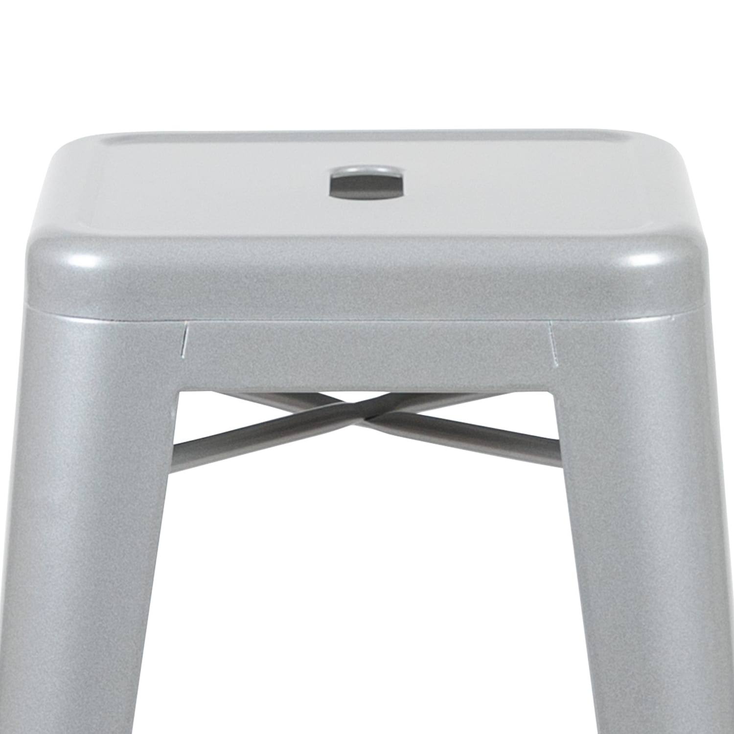 Flash Furniture 30in Metal Indoor Bar Stools Set Of 4 Bar Stools Silver PopularChairscom Flash Furniture 30in Metal Indoor Bar Stools Set Of 4 Bar Stools Silver PopularChairscom