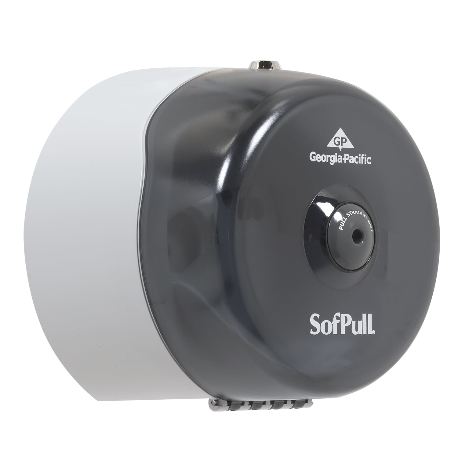 SofPull Mini High-Capacity Centerpull Bathroom Tissue Dispenser, Smoke