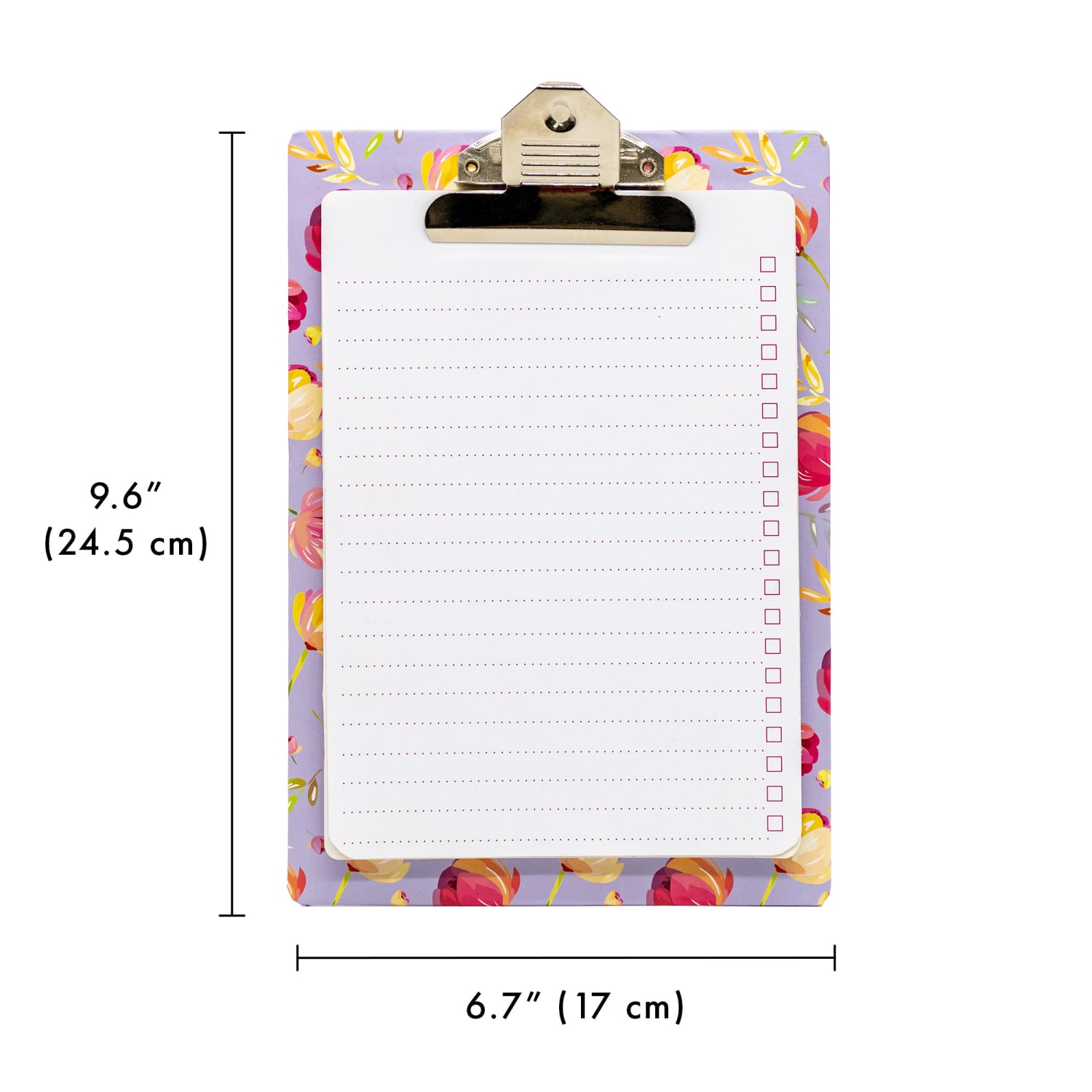 Pukka Pads Clipboard With Pad, 9.6in x 6.7in, Blossom, Pack 4 - Image 3