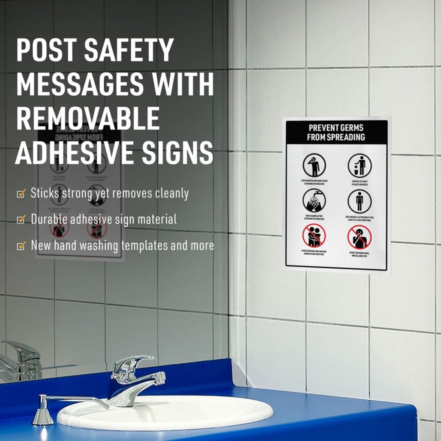 Avery Surface Safe Sign Labels, 7in x 5in, Rectangle, Pack Of 30 - Image 6