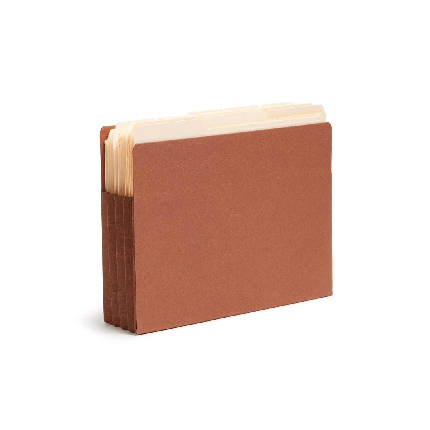 Smead TUFF End-Tab File Pockets, 3 1/2in Expansion, Letter Size, 30% Recycled, Redrope, Box Of 10 - Image 3