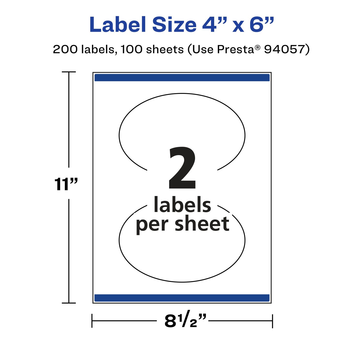 Avery Glossy Permanent Labels With Sure Feed, 94057-CGF100, Oval, 4in x 6in, Clear, Pack Of 200 - Image 6