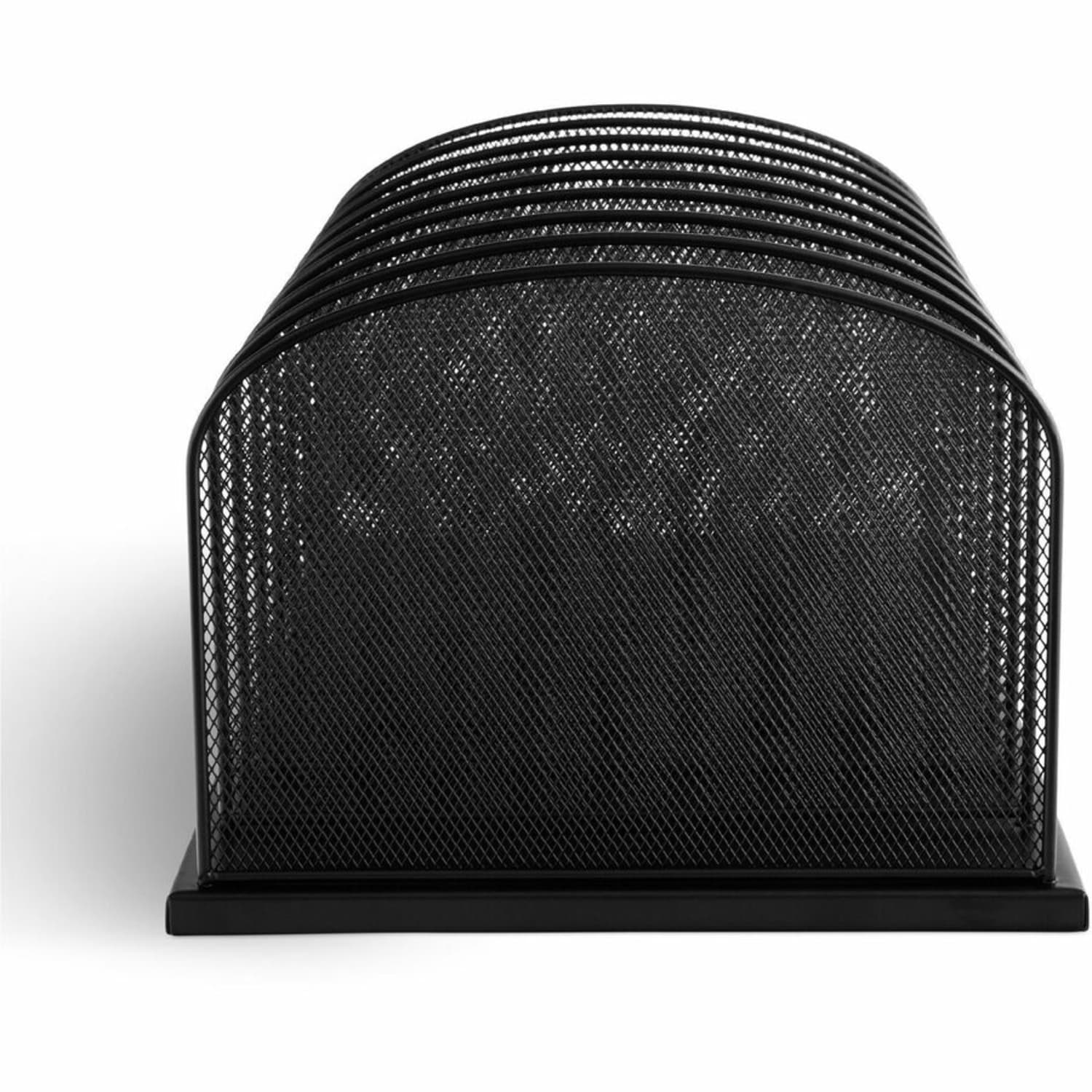 Safco Mesh Desk Organizers - 8 Compartment(s) - 2in - 8.3in Height x 19.3in Width x 11.5in Depth - Desktop - Black - Steel - 1Each - Image 5