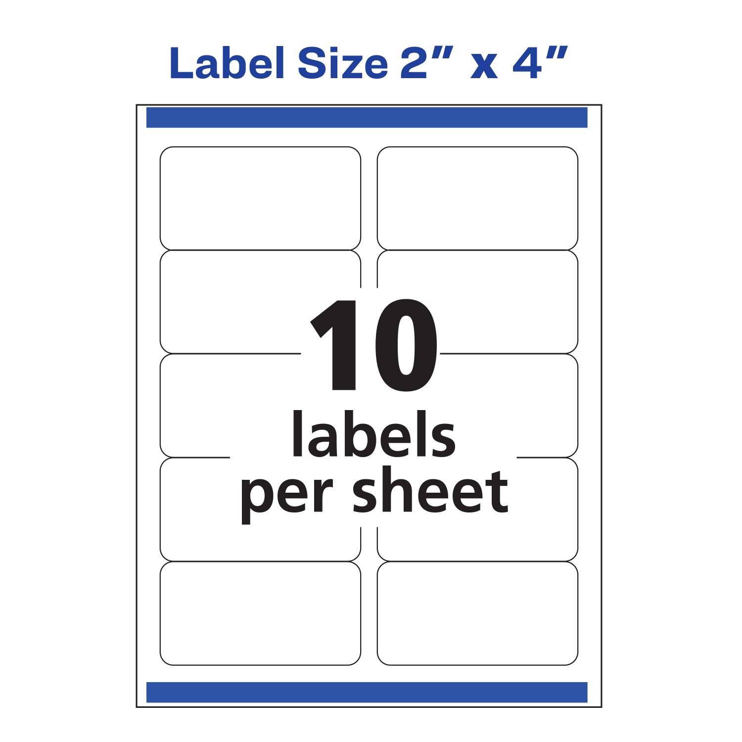 Avery Shipping Labels With Sure Feed Technology, 8253, Rectangle, 2in x 4in, White, Pack Of 200 Labels - Image 5