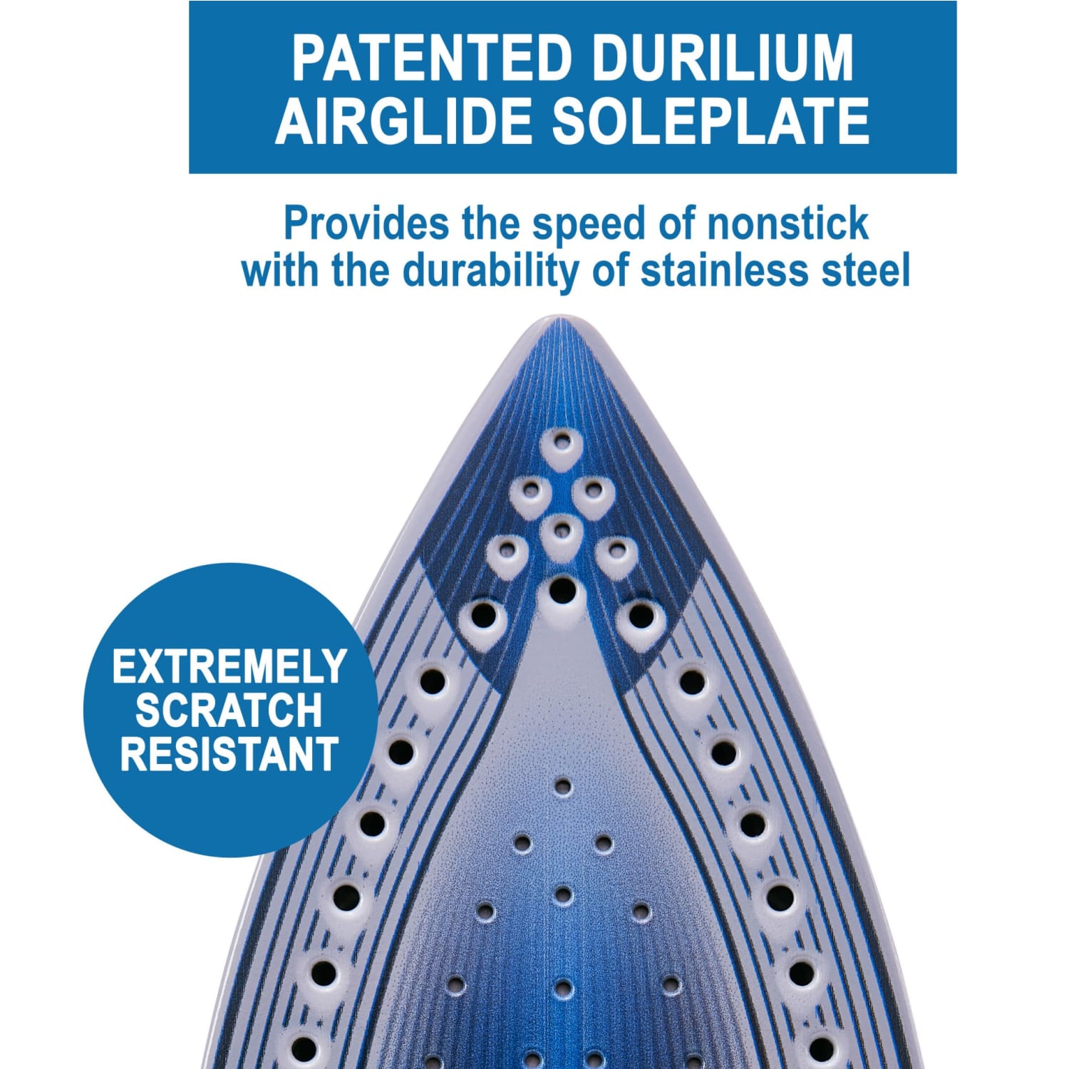T-Fal Express Steam Iron With Durilium AirGlide Soleplate, Blue - Image 6