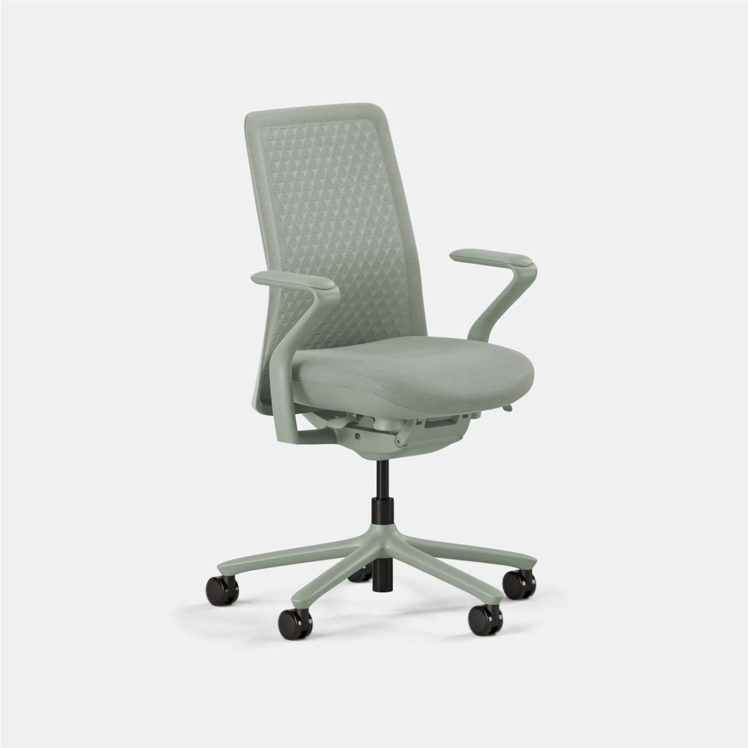 Branch Furniture Verve Seating Ergonomic Fabric Mid-Back Task Chair, Mint - Image 3