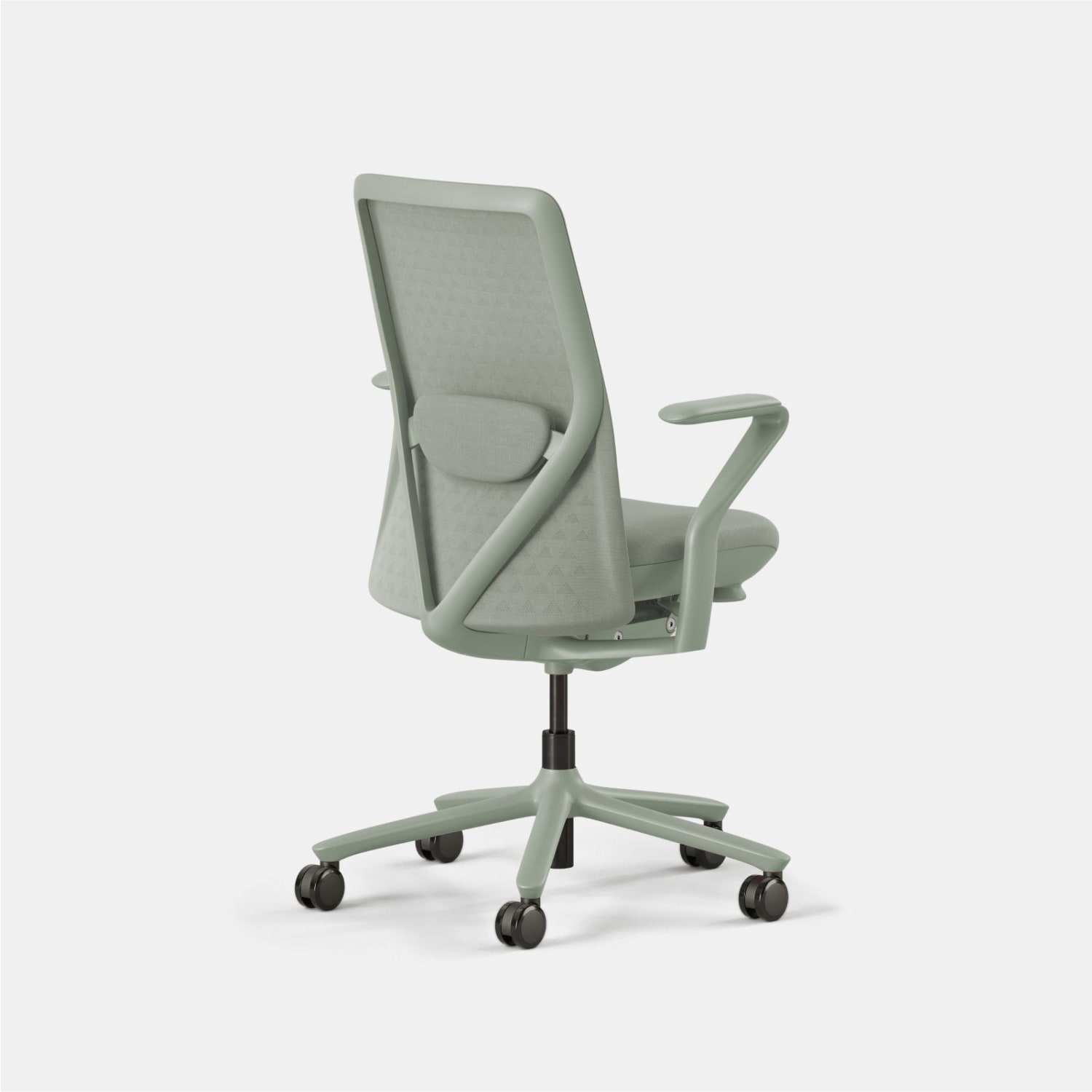 Branch Furniture Verve Seating Ergonomic Fabric Mid-Back Task Chair, Mint - Image 4
