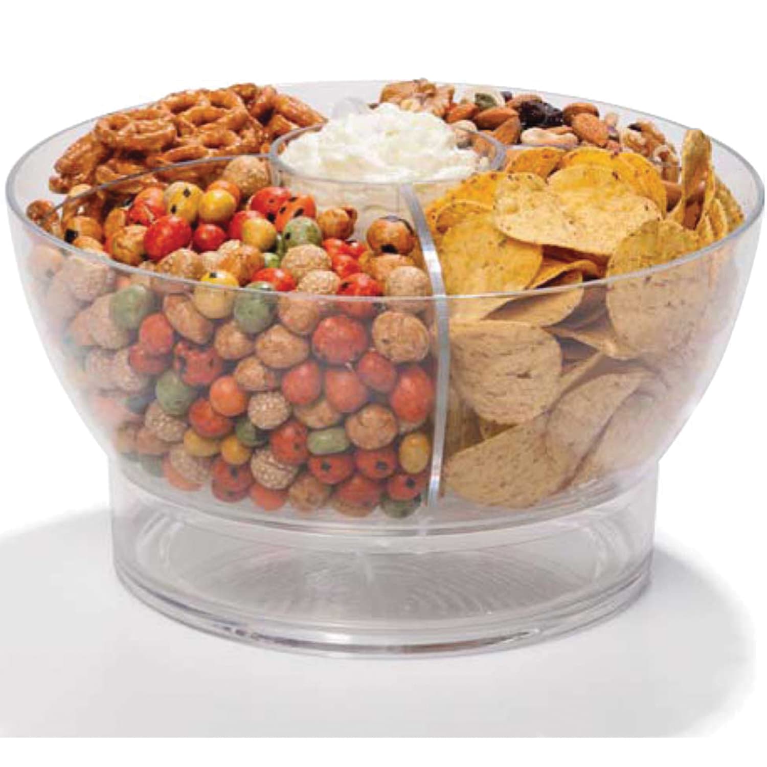 EuroHome FridgeMate 6-Piece Acrylic Chilled Serving Bowl Set, Clear - Image 4