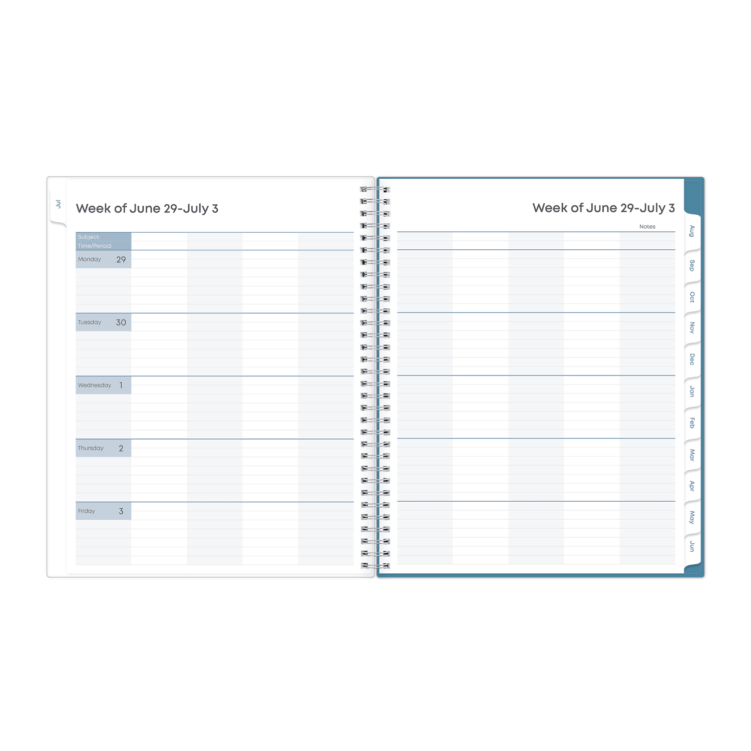 Teacher Lesson Planner BS Ditsy Dapple 8.5x11 AY26-27 W/M - Image 3
