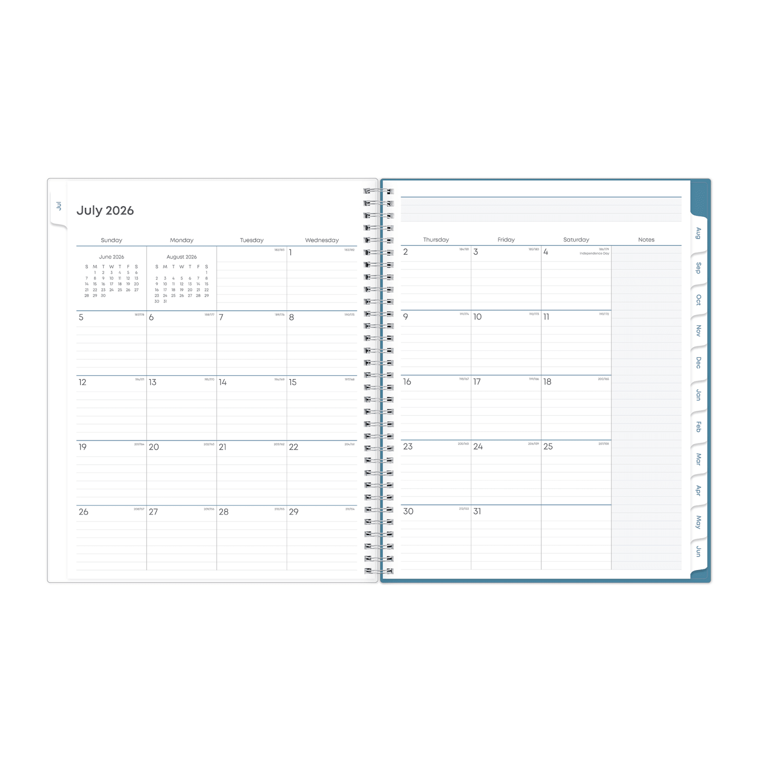 Teacher Lesson Planner BS Ditsy Dapple 8.5x11 AY26-27 W/M - Image 4