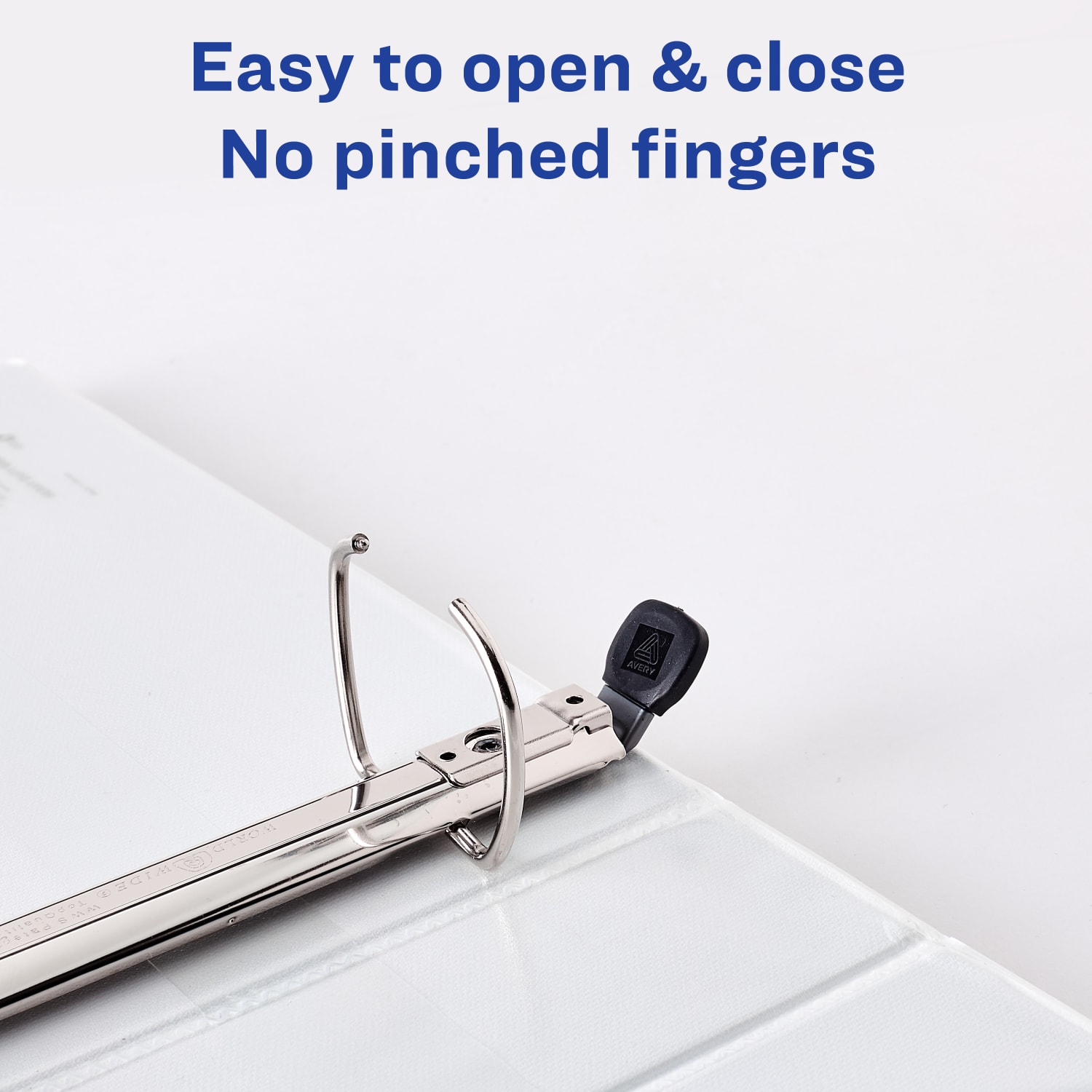 Avery Heavy-Duty Framed View 3-Ring Binder, 1.5in One Touch EZD Rings, White - Image 5
