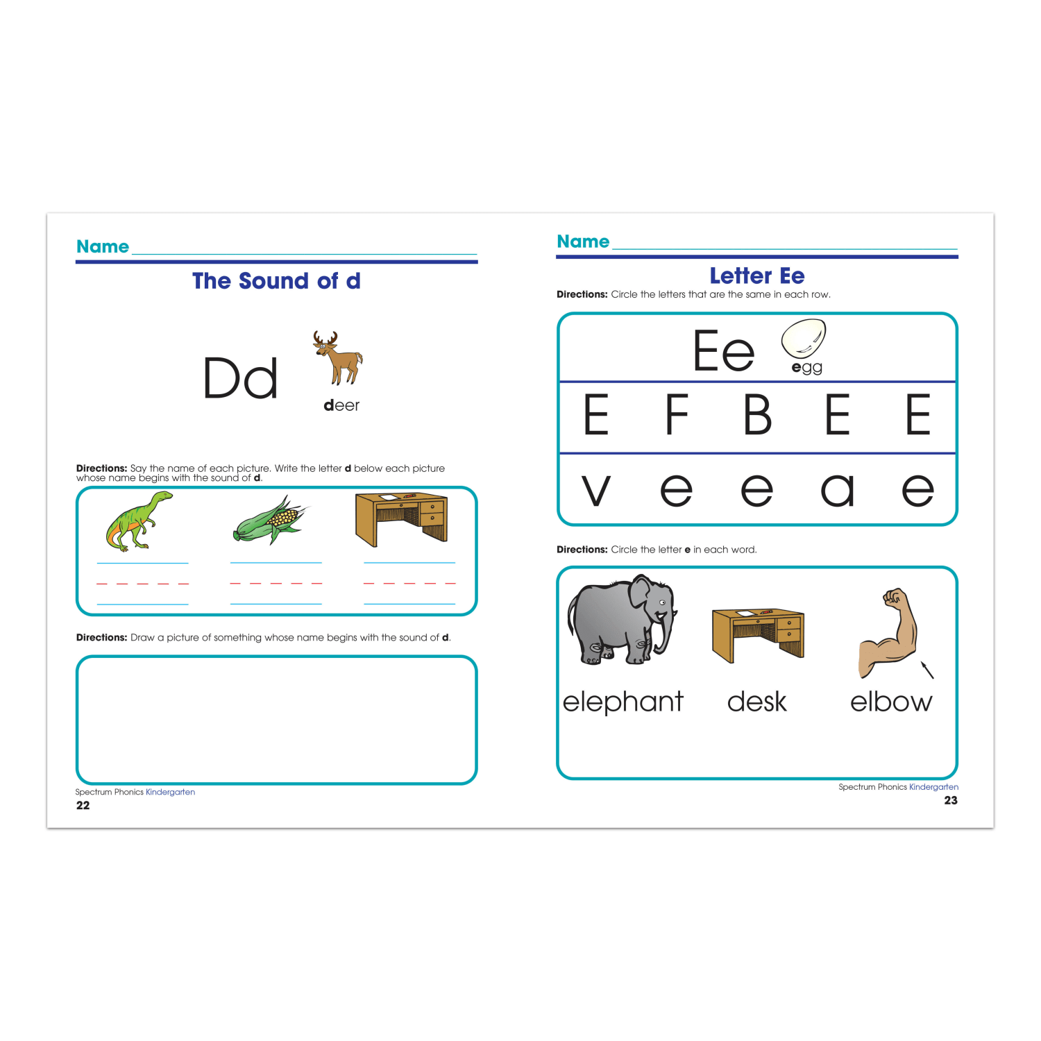 Carson-Dellosa Spectrum Phonics Workbook, Kindergarten - Image 3