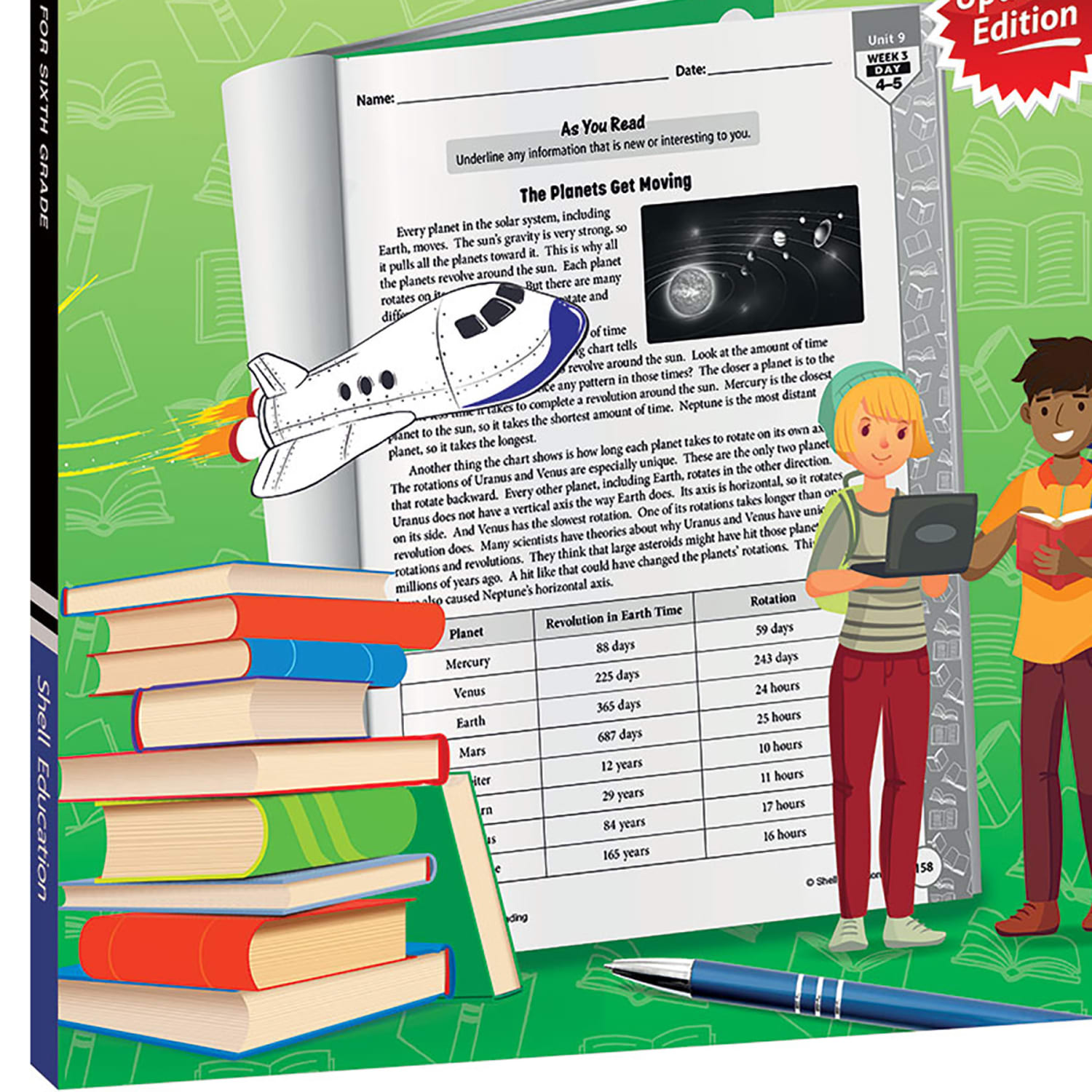 Shell Education 180 Days Of Reading 2nd Edition, Grade 6 - Image 4