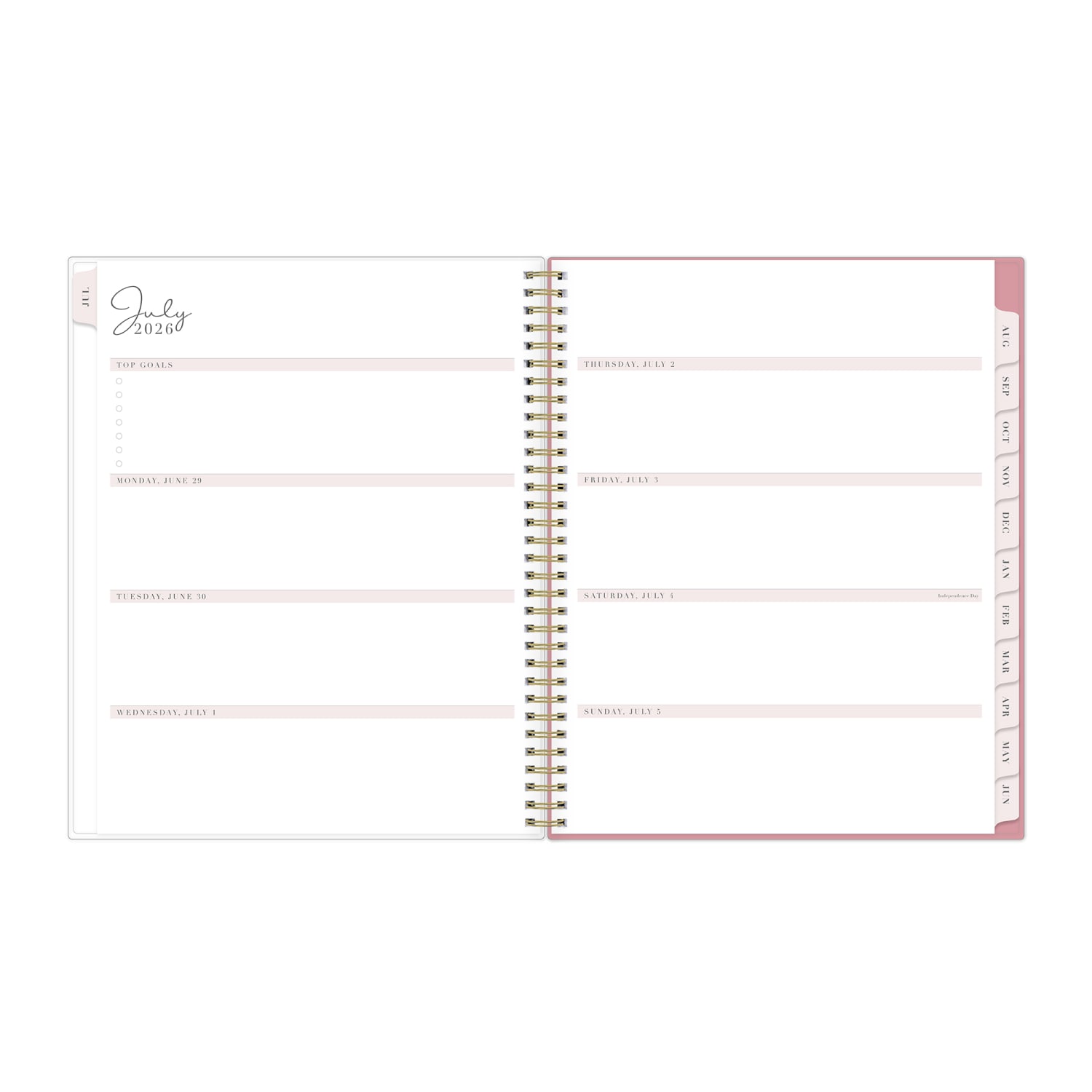 Planning Calendar RP Peony PP 8.5x11 AY26-27 Weekly/Monthly - Image 3
