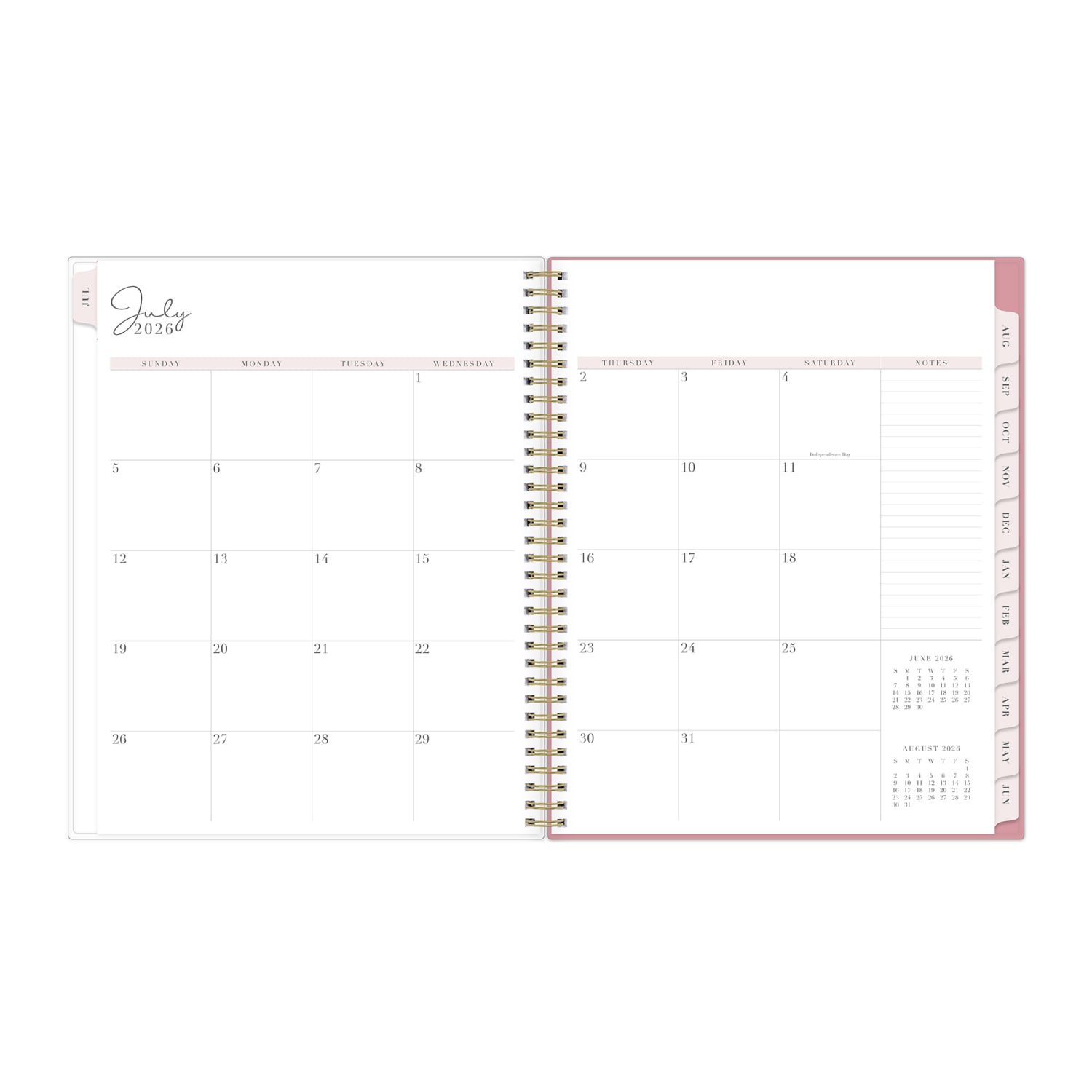 Planning Calendar RP Peony PP 8.5x11 AY26-27 Weekly/Monthly - Image 4