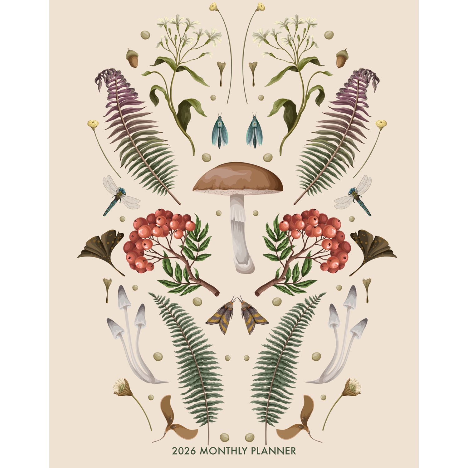 2026 Willow Creek Press Monthly Booklet Planner, 7-1/2in x 9-1/2in, Magic Mushroom, January To December, 57575 - Image 3
