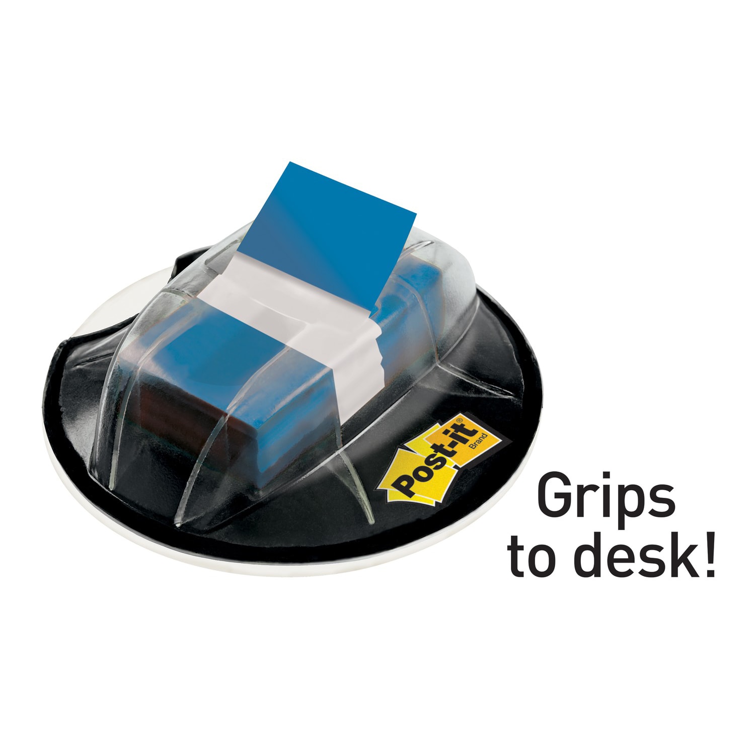 Post it Flags in Desk Grip Dispenser, 1in x 1 7/10in, Blue, 200 Flags - Image 3
