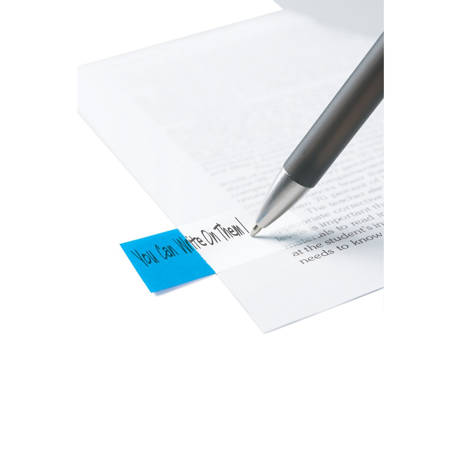 Post it Flags in Desk Grip Dispenser, 1in x 1 7/10in, Blue, 200 Flags - Image 5
