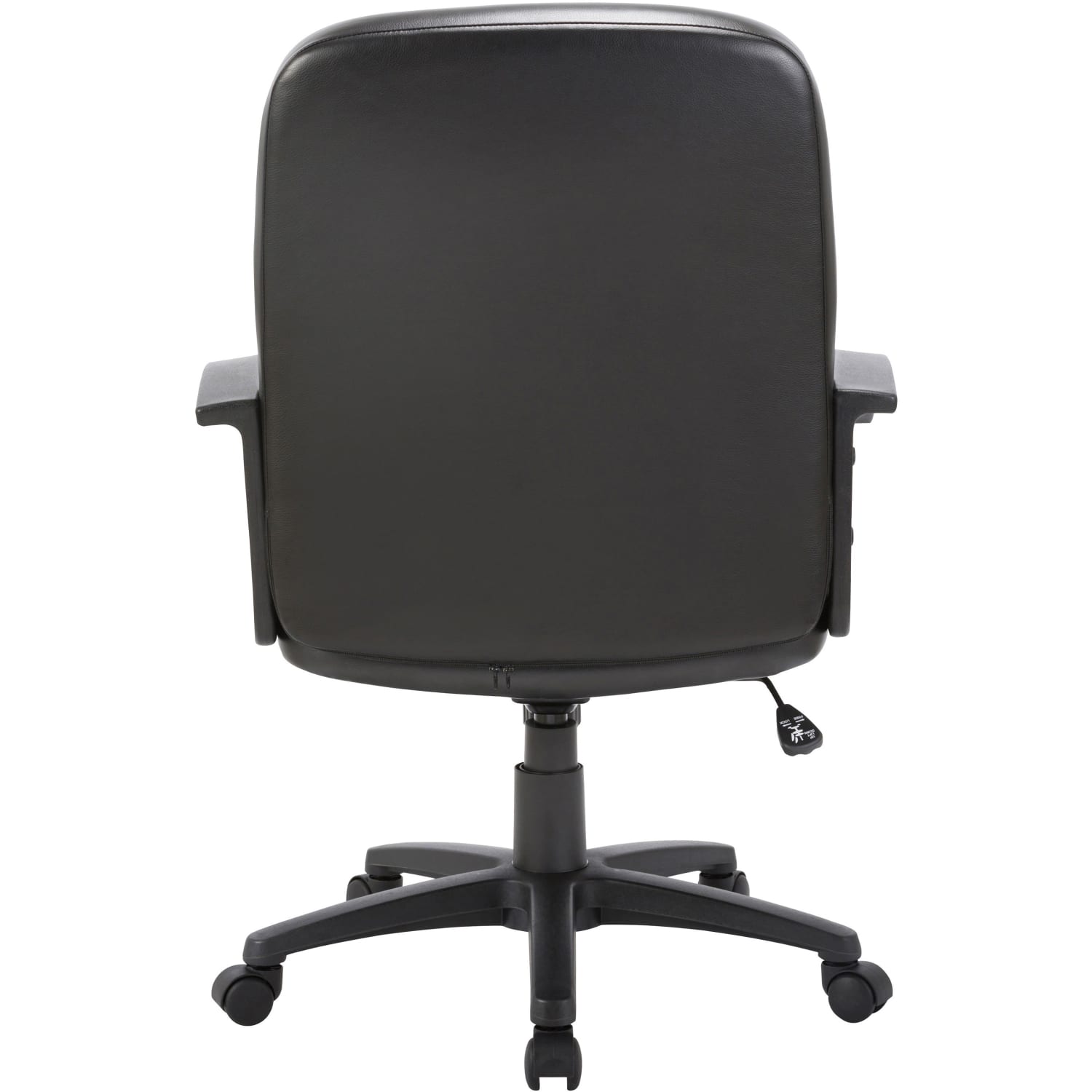 Lorell Chadwick Bonded Leather MidBack Chair Black PopularChairscom Lorell Chadwick Bonded Leather Mid Back Chair Black PopularChairscom