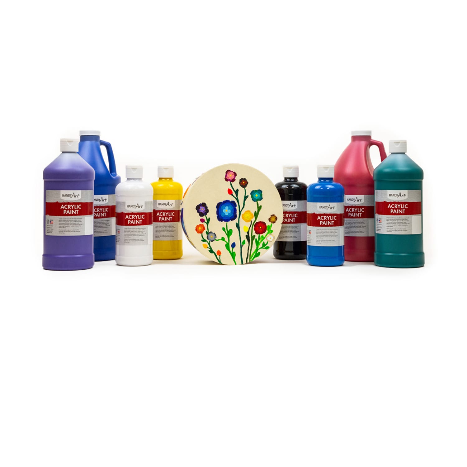 Handy Art Acrylic Paint Half Gallon, Titan White - Image 3