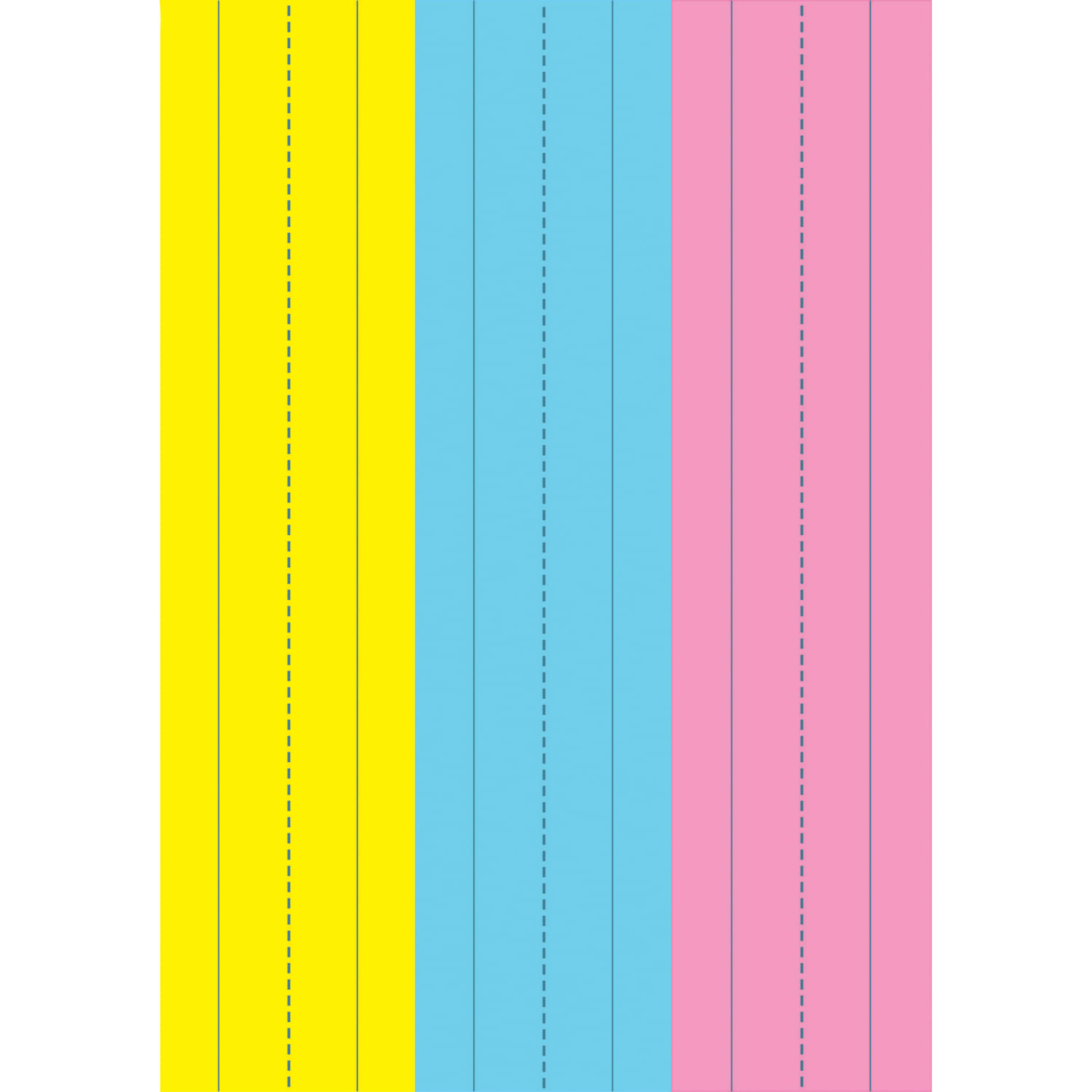 Ashley Productions Die-Cut Magnetic Sentence Strips, 2-3/4in x 11in, Pink/Blue/Yellow, 3 Strips Per Pack, Set Of 6 Packs - Image 3