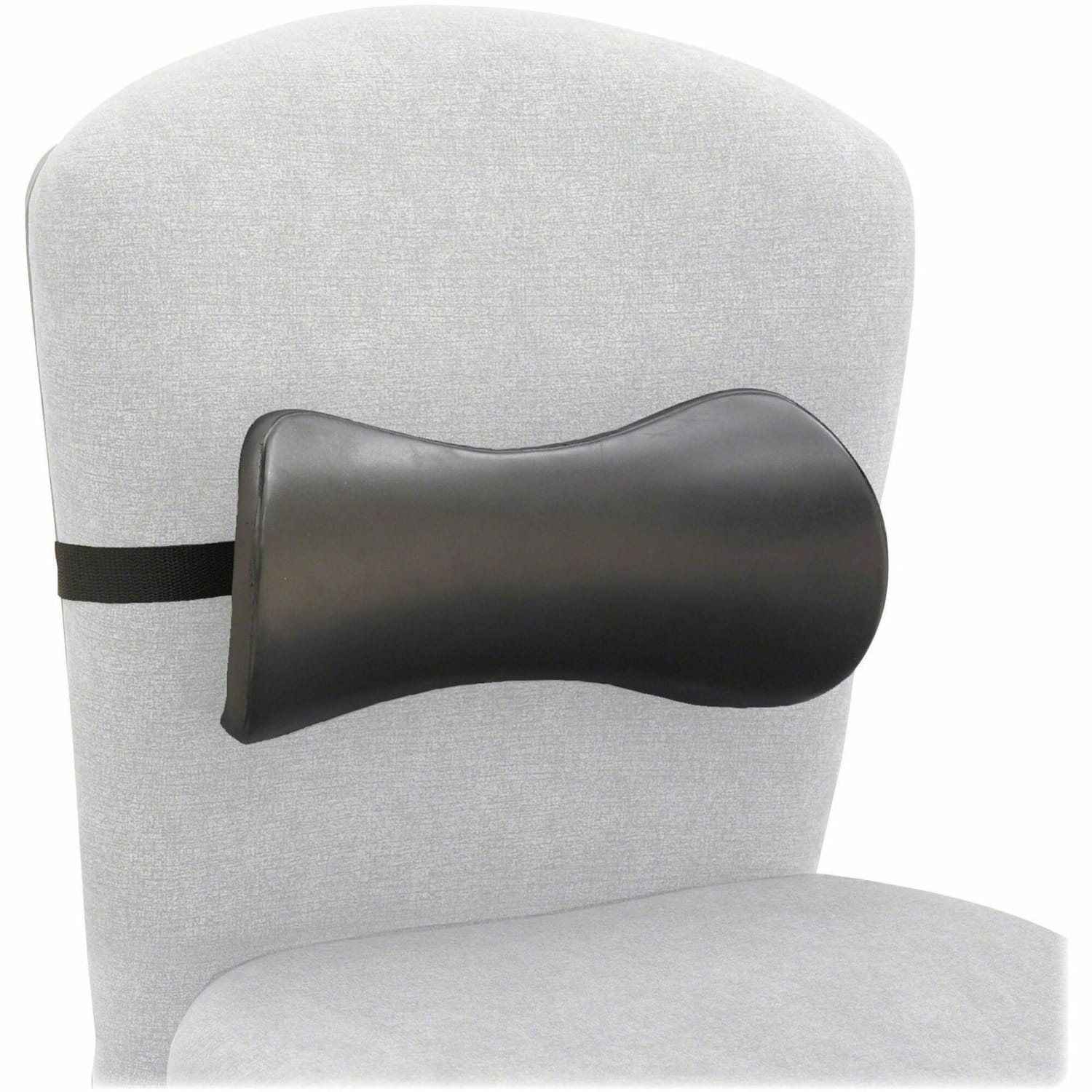 Safco Memory Foam Lumbar Backrest, 11inH x 14 1/2inW x 4inD, Gray - Image 3