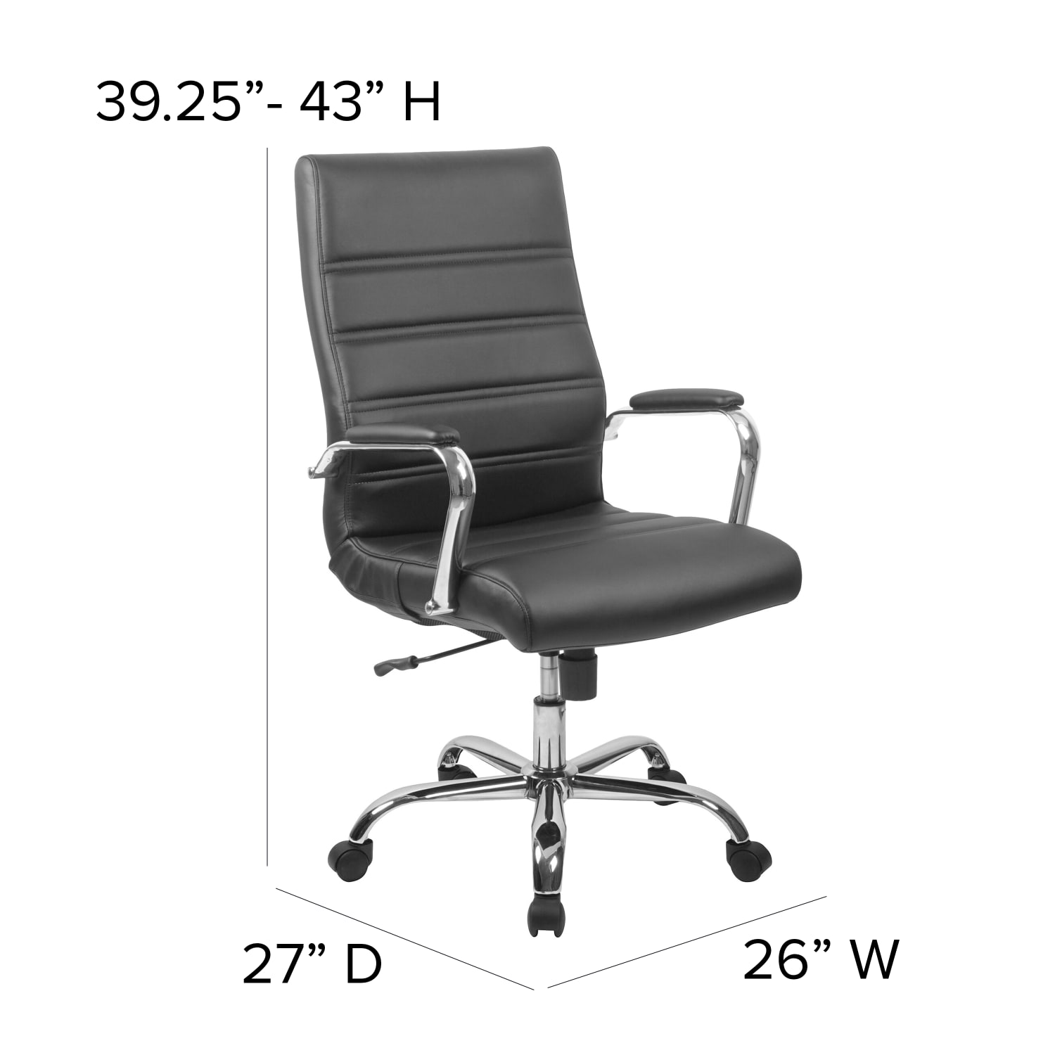 Flash Furniture LeatherSoft Faux Leather HighBack Office Chair Black PopularChairscom Flash Furniture LeatherSoft Faux Leather High Back Office Chair Black PopularChairscom