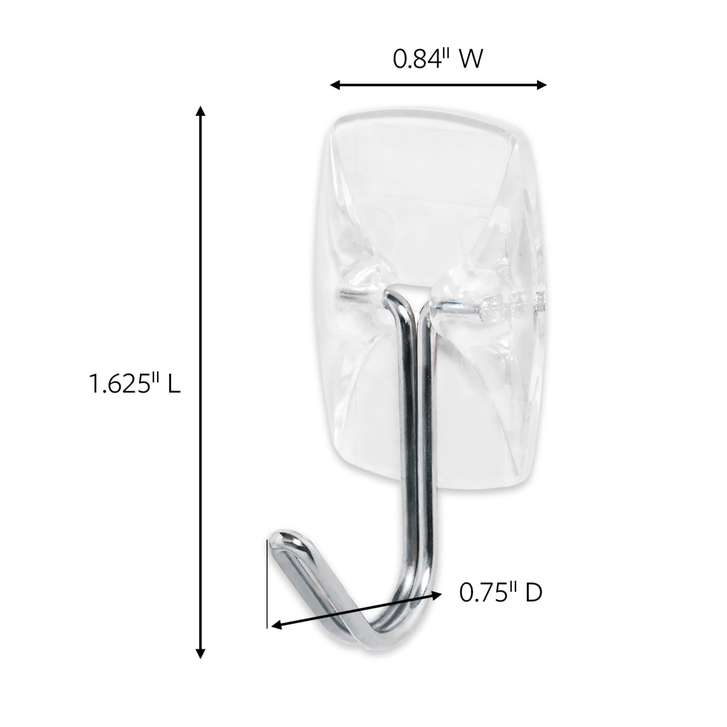Command Small Clear Utensil Hooks, 3 Hooks, 4 White Adhesive Strips, Damage Free Hanging Picture Hangers, No Tools Wall Hanging Strips For Living Spaces - Image 4
