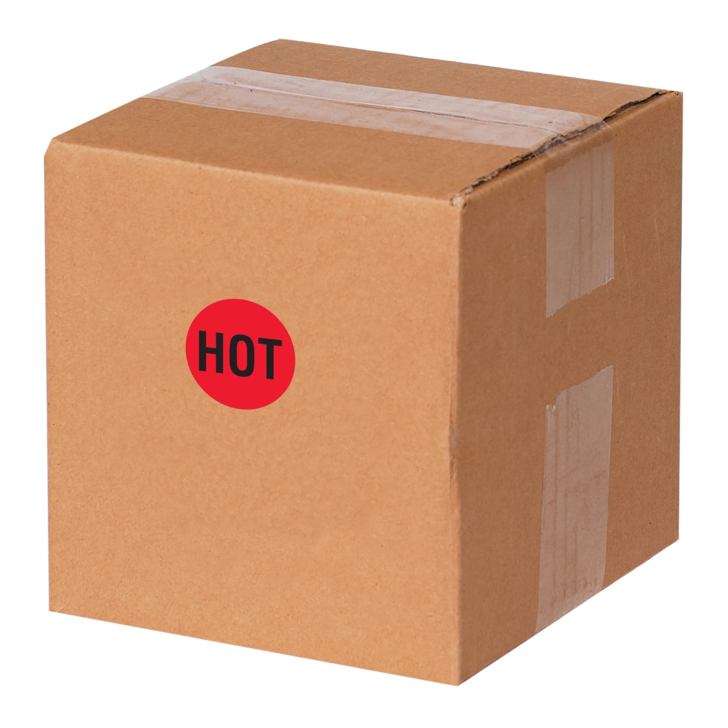 Tape Logic Preprinted Shipping Labels, DL1730, "Hot", 2in Circle, Red/Black, Roll Of 500 - Image 3