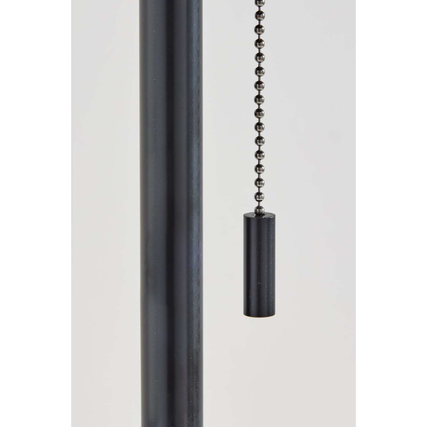 Adesso Gardner Table Lamp, 24-1/2inH, Black Shade/Travertine Base - Image 4