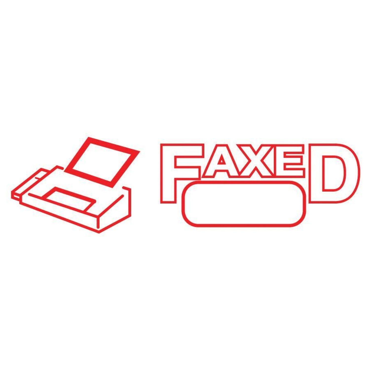 AccuStamp2 Pre-Inked Message Stamp, "Faxed", Red - Image 4
