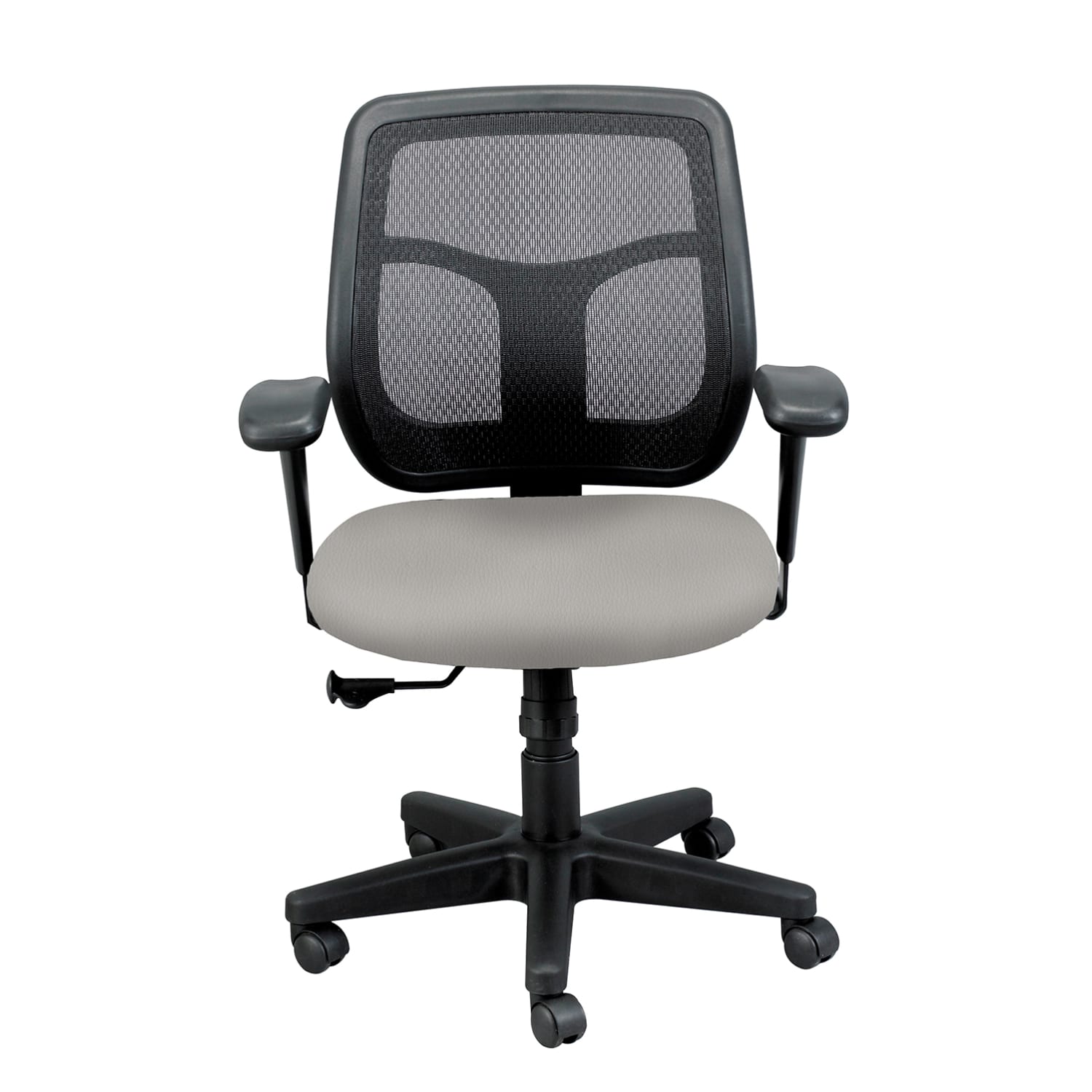 WorkPro Apollo MT9400 Ergonomic Low Back Task Chair With Antimicrobial Vinyl GrayBlack PopularChairscom