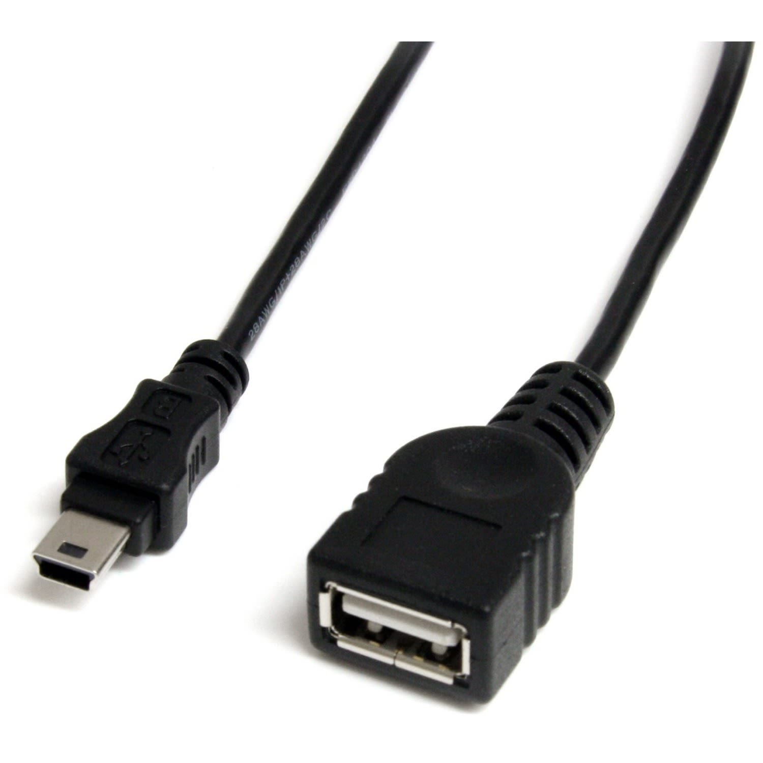 StarTech.com 1 ft Mini USB 2.0 Cable, USB A to Mini B F/M, USBMUSBFM1 - Image 5