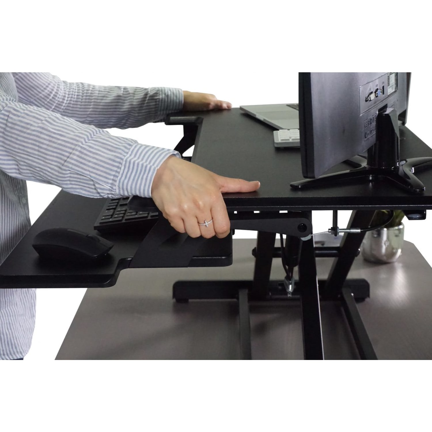 Victor DCX610 36inW Compact Standing Desk Converter - Image 6
