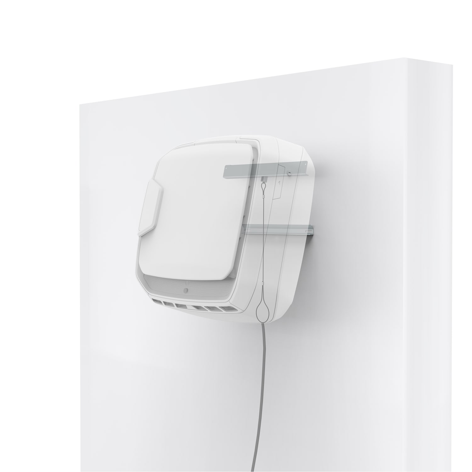 Fellowes AeraMax Pro AM3 Stand-To-Wall Kit, 11/16inH x 1-1/2inW x 13-1/2inD, Silver - Image 4