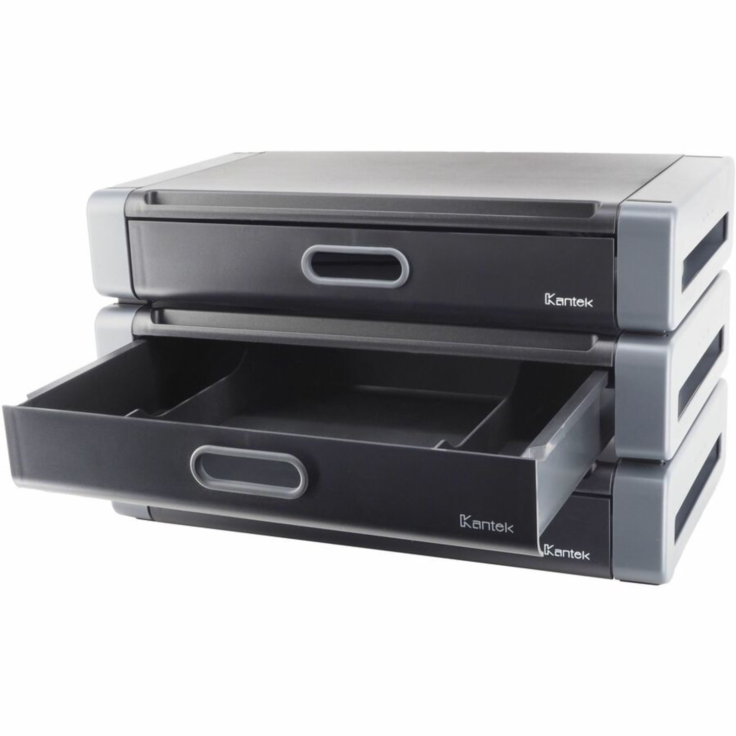 Kantek Monitor Riser - Black, Gray - Image 4