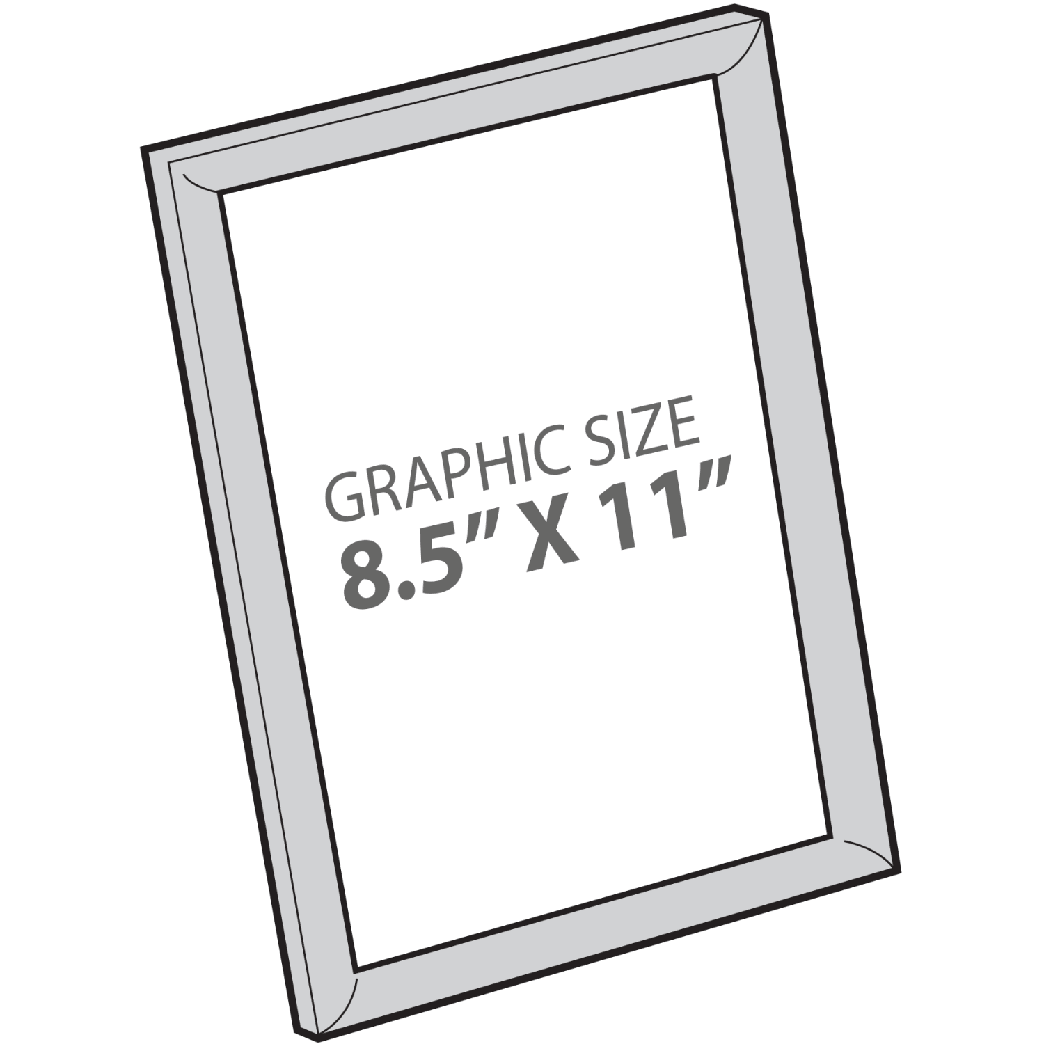 Azar Displays Plastic Counter Snap Vertical/Horizontal Frames, 11inH x 8-1/2inW x 1/4inD, Silver, Pack Of 4 Frames - Image 4