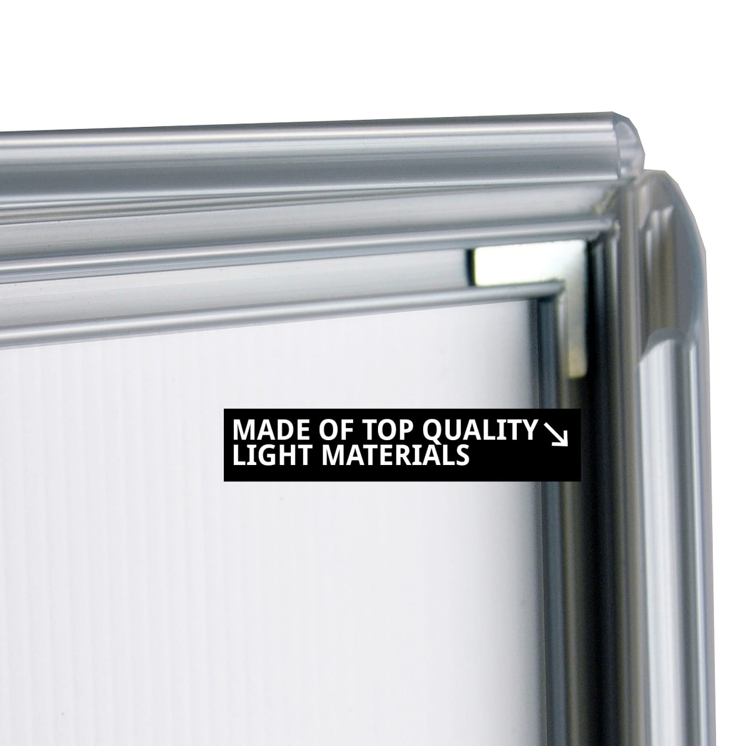 Azar Displays Plastic Counter Snap Vertical/Horizontal Frames, 11inH x 8-1/2inW x 1/4inD, Silver, Pack Of 4 Frames - Image 6