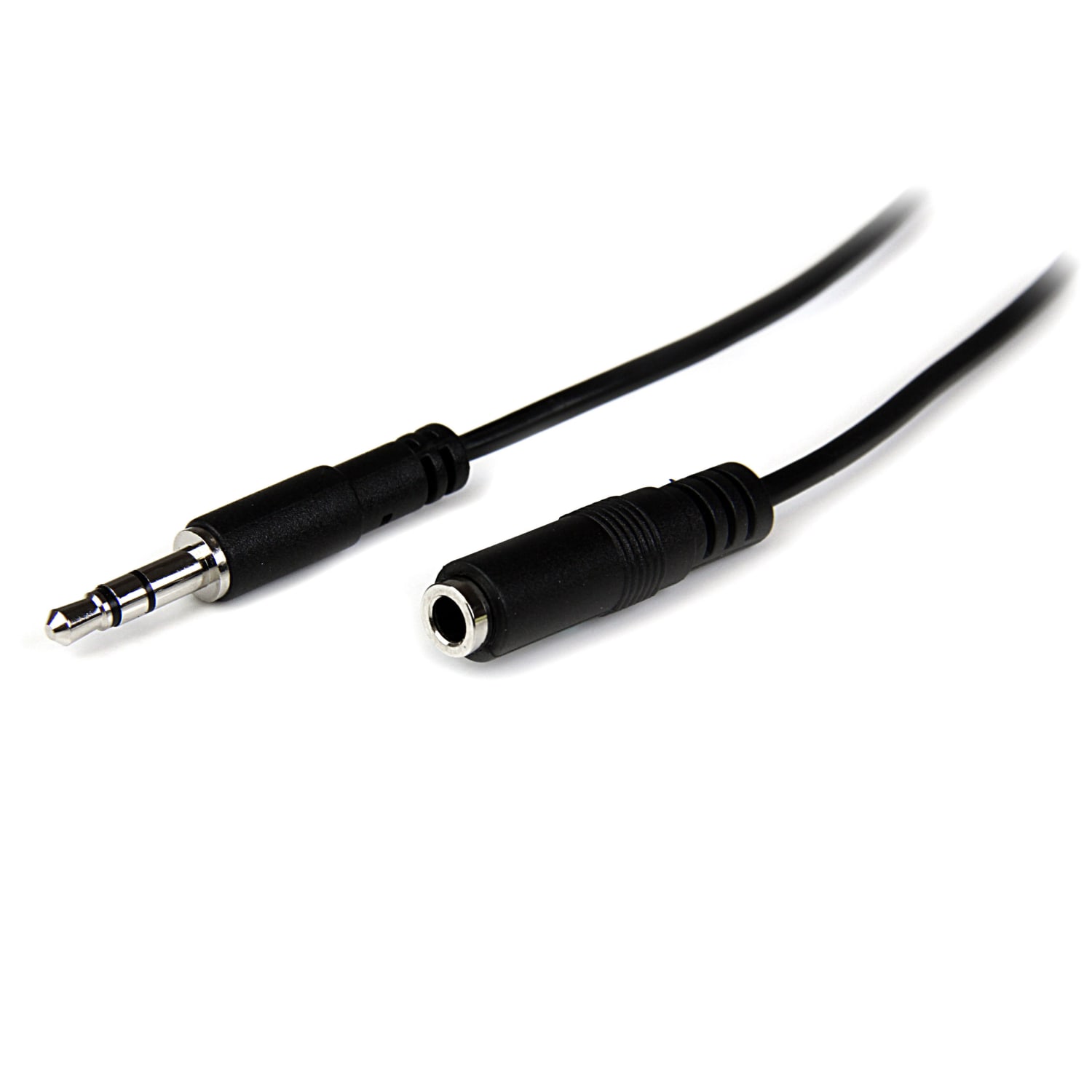 StarTech.com Slim 3.5mm Stereo Extension Audio Cable, 3.3ft