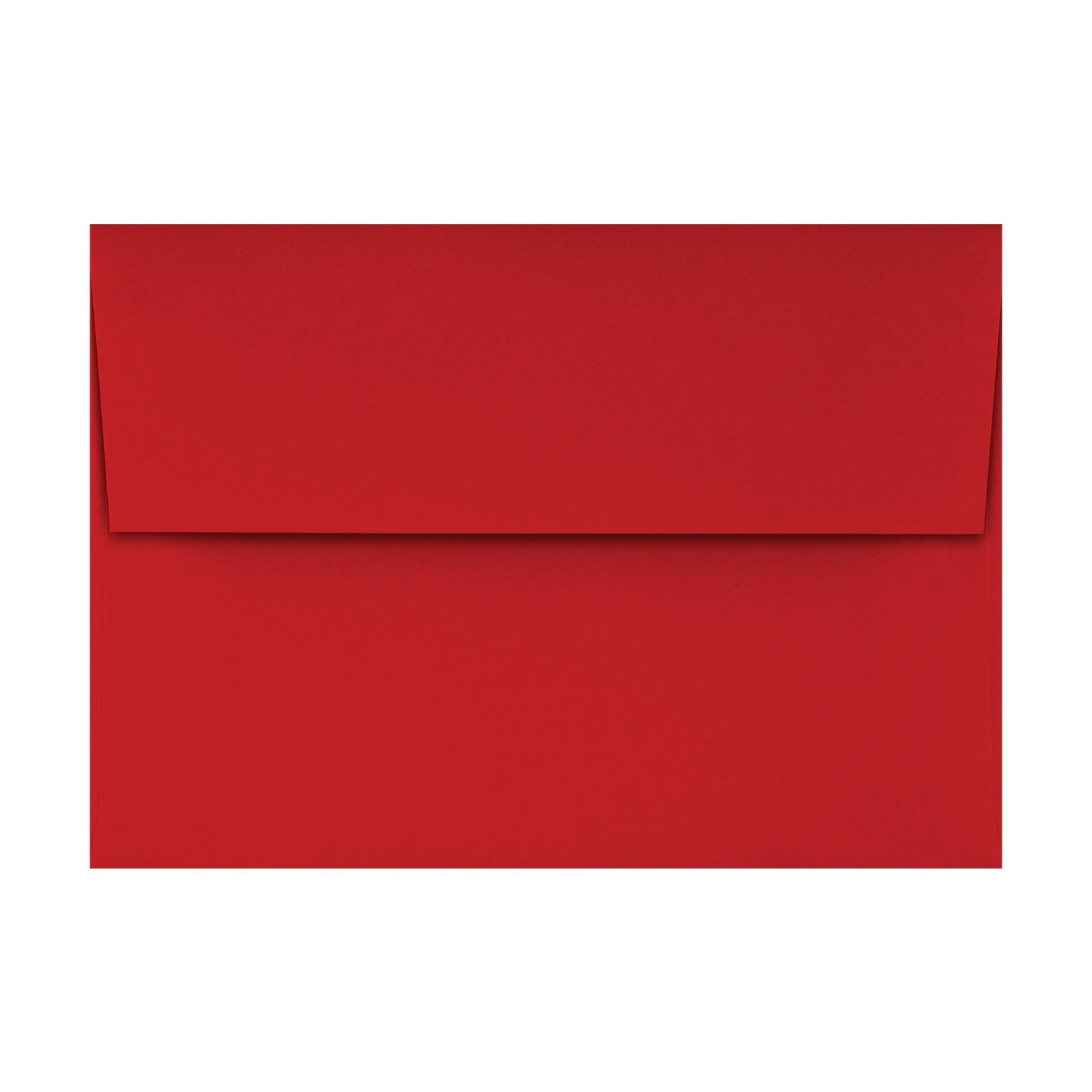 LUX Invitation Envelopes, A1, Gummed Seal, Holiday Red, Pack Of 50