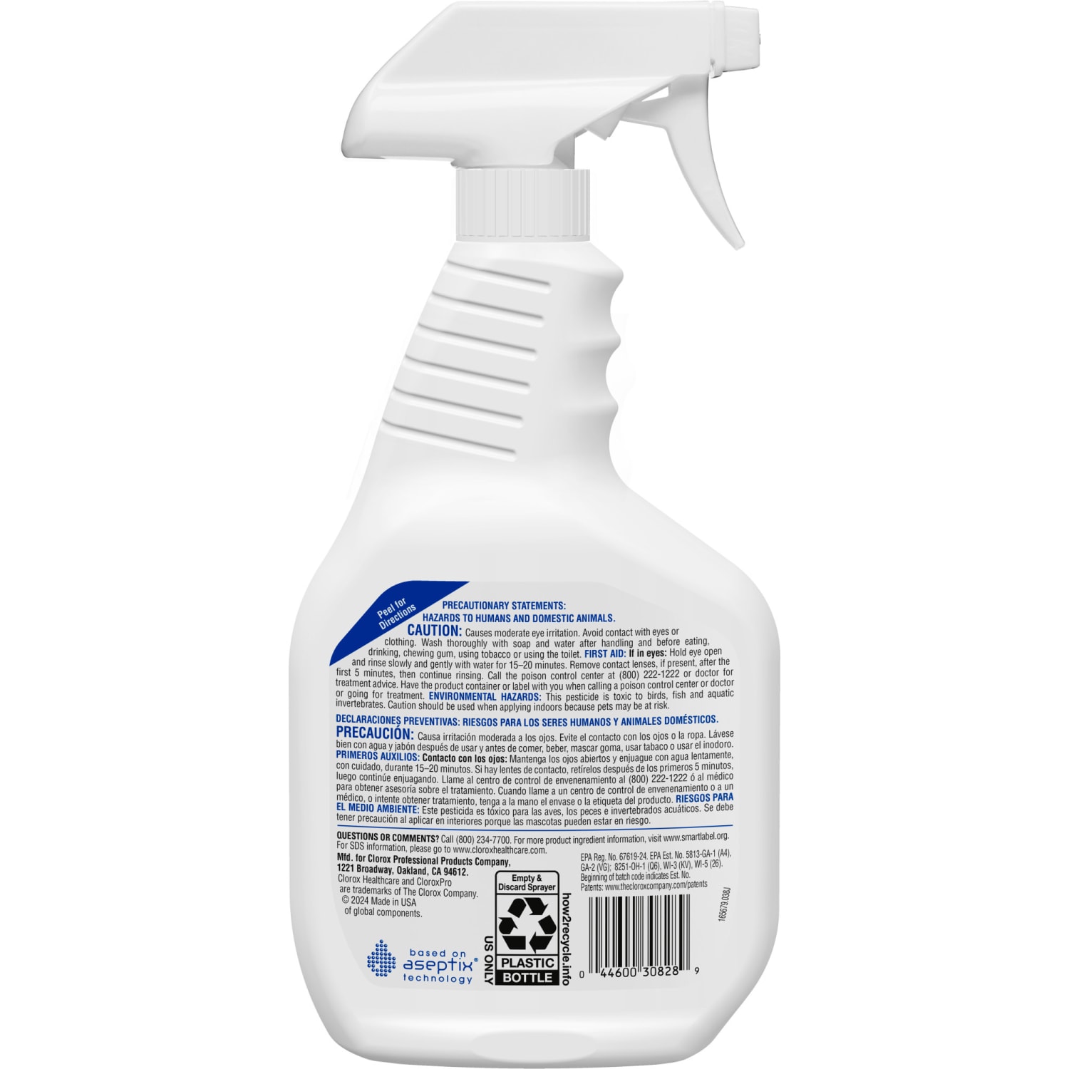 Clorox Healthcare Hydrogen-Peroxide Cleaner/Disinfectant, 32 Oz Bottle, Case Of 9 - Image 4