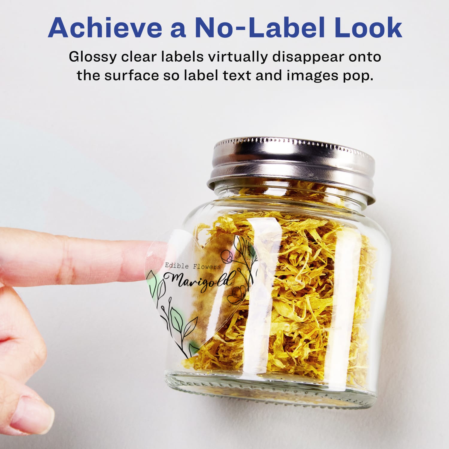 Avery Glossy Permanent Labels With Sure Feed, 94602-CGF10, Heart, 1-1/2in x 1-1/2in, Clear, Pack Of 200 - Image 3