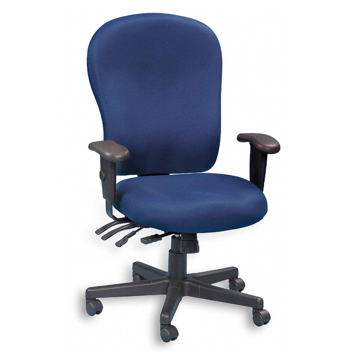 Eurotech XL 4 x 4 Fabric Task Chair NavyBlack PopularChairscom