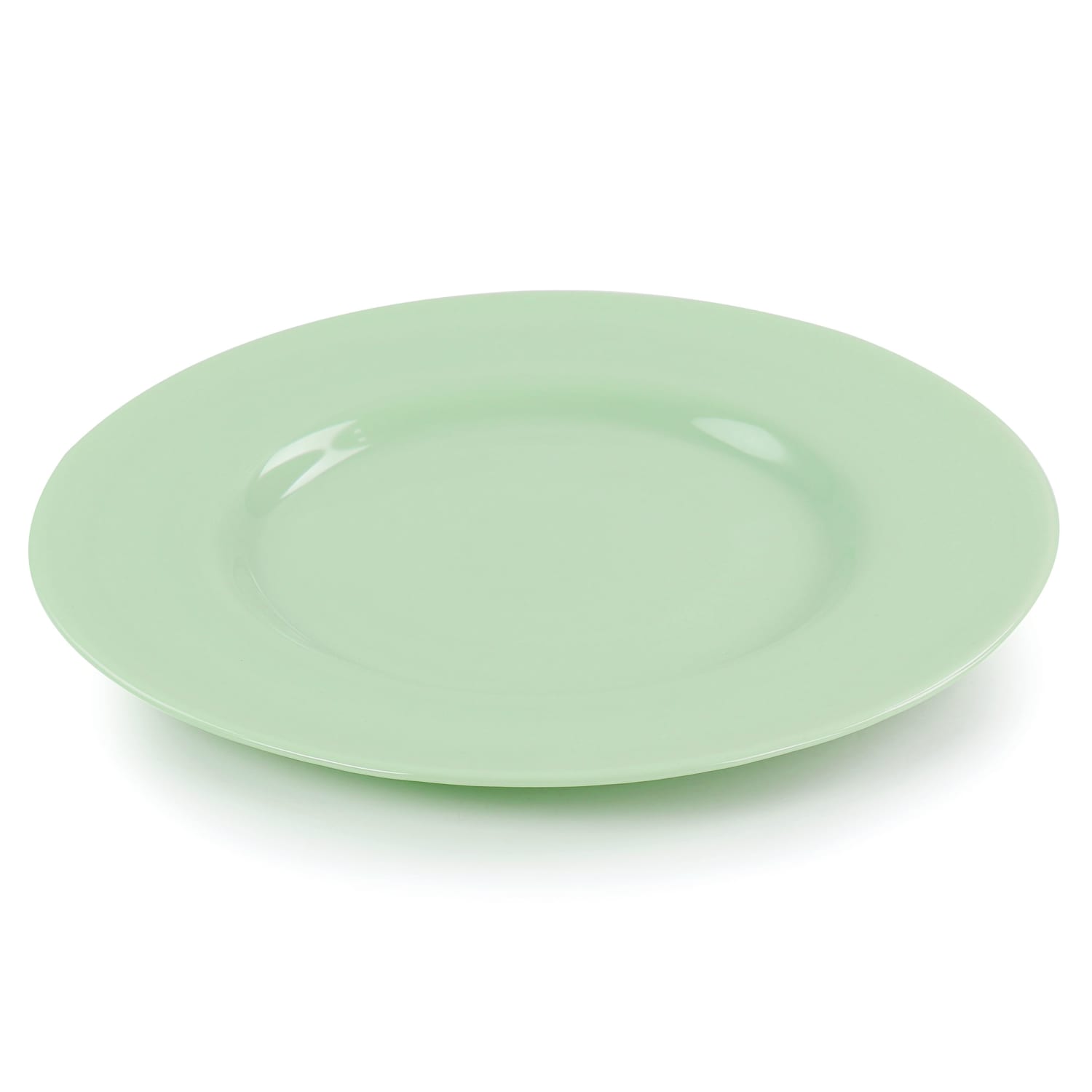 Martha Stewart Glass Serving Platter, 1inH x 13inW x 13inD, Jade Green - Image 3