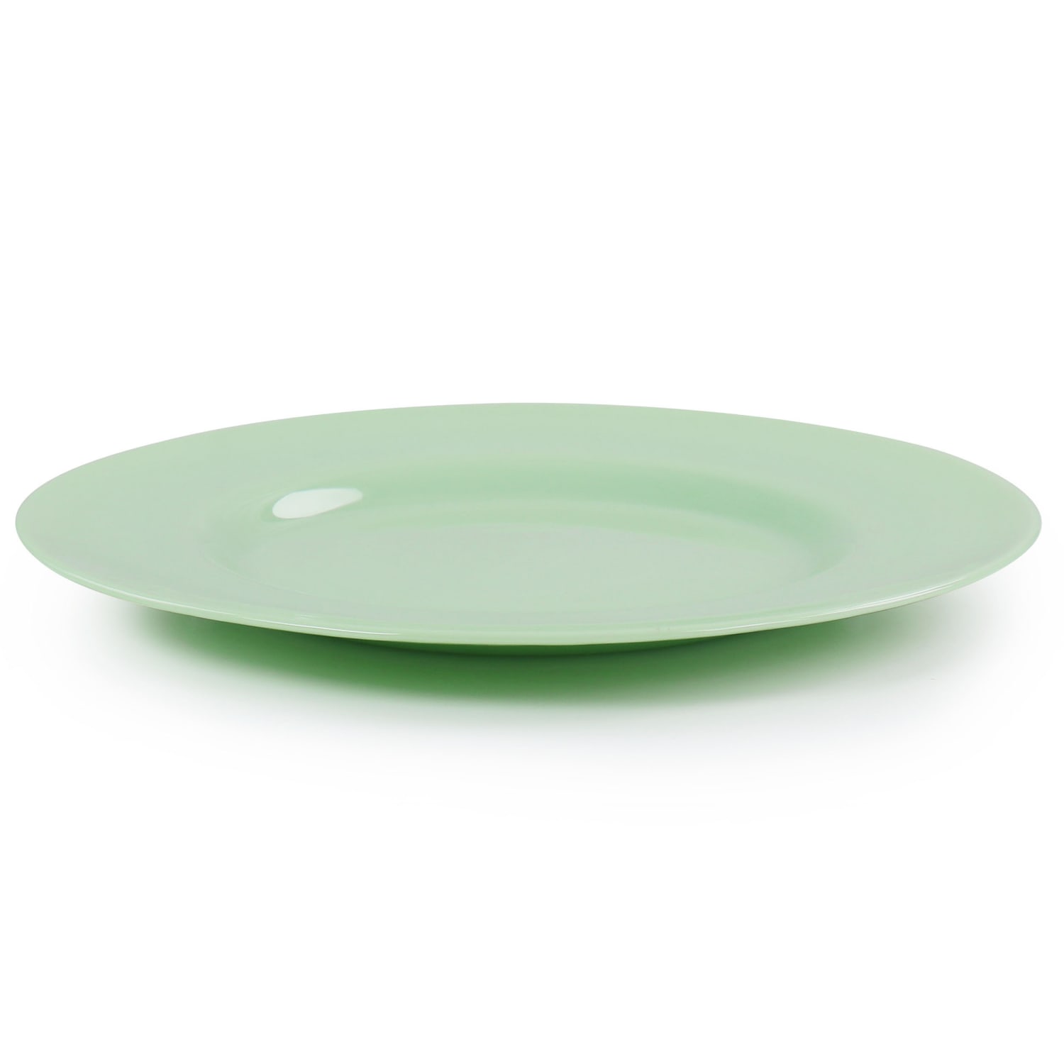 Martha Stewart Glass Serving Platter, 1inH x 13inW x 13inD, Jade Green - Image 4