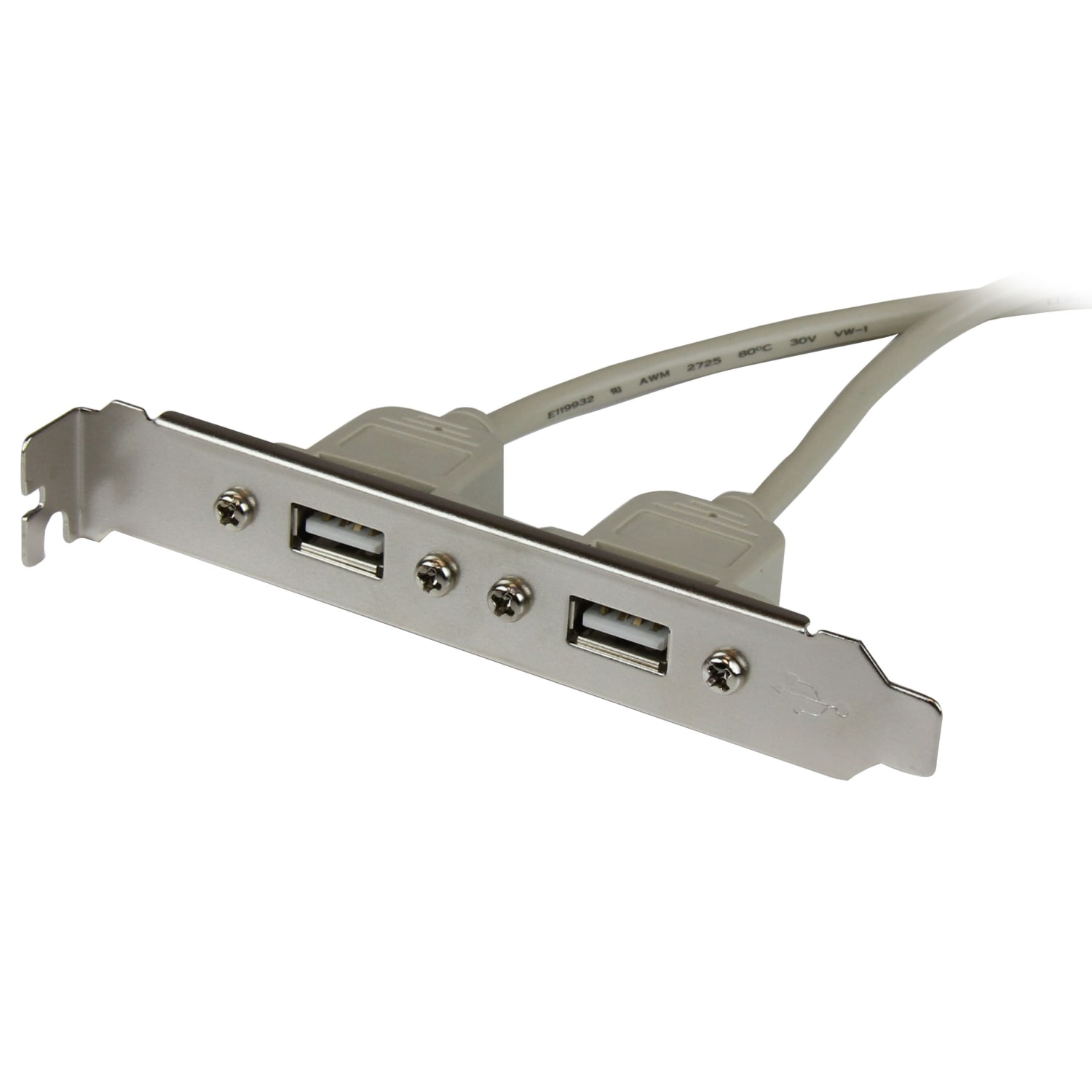 StarTech.com 2 Port USB A Female Slot Plate Adapter - USB panel - USB (F) to 5 pin in-line (F) - USBPLATE - USB panel - USB (F) to 5 pin in-line (F) - Image 3